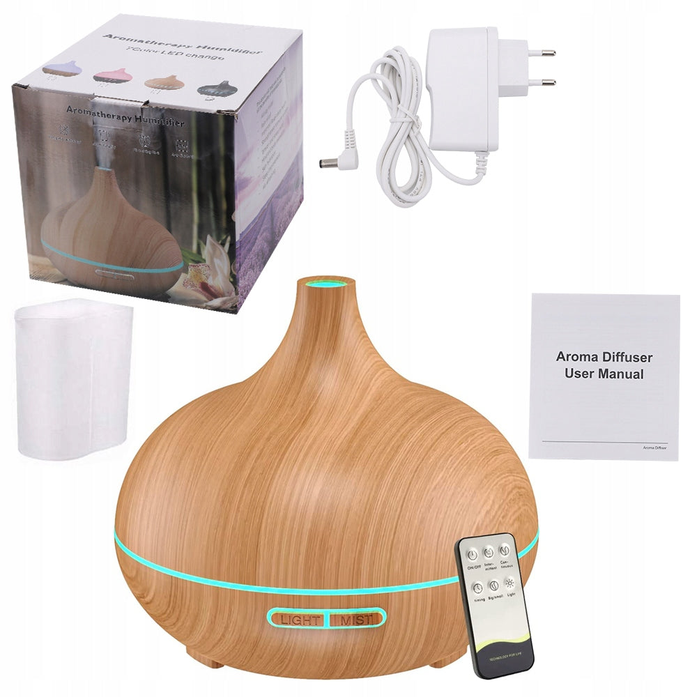 ESSENTIAL OIL NEBULIZER AROMATHERAPY DIFFUSER 7 COLORS 500ML Product weight with unit packaging 0.51 kg