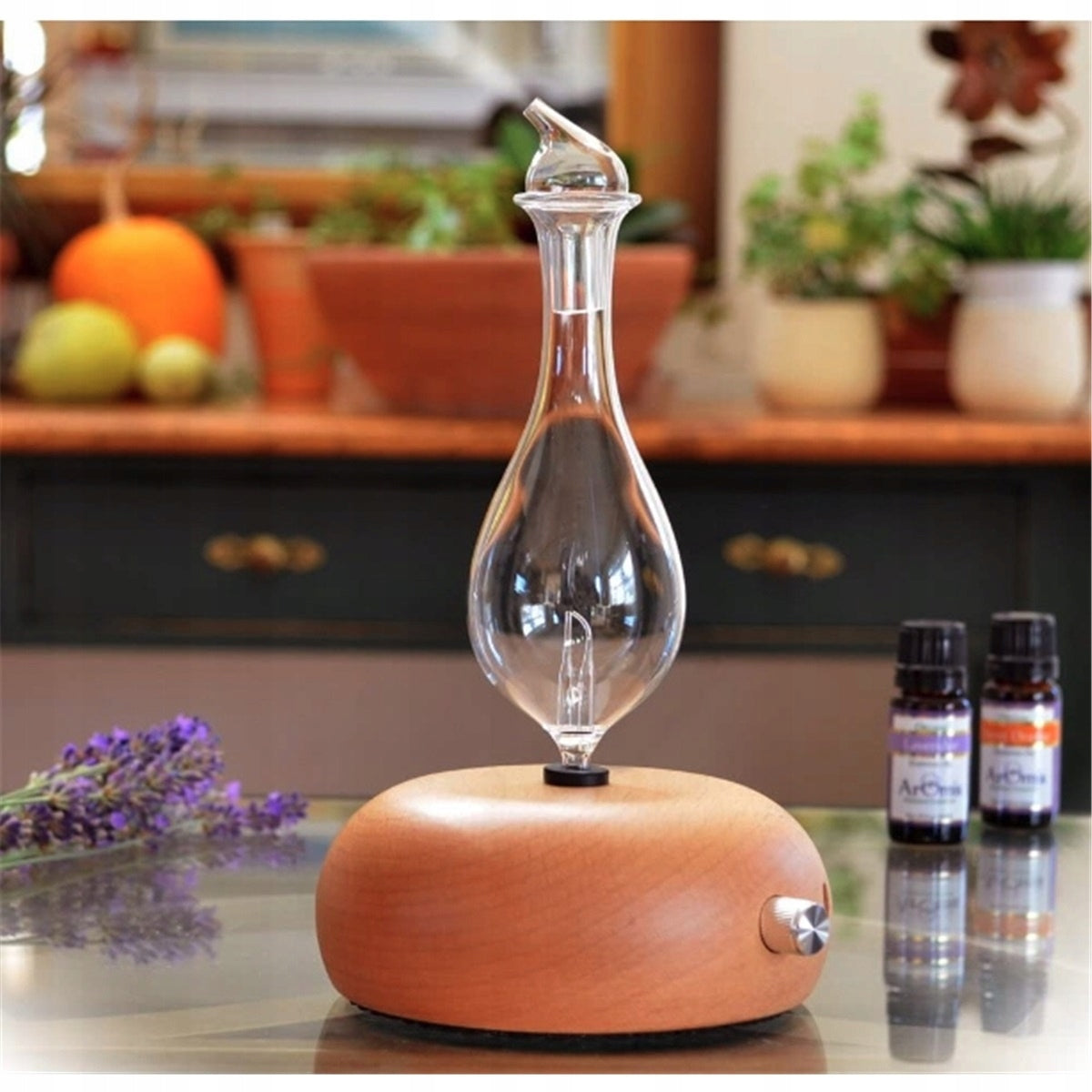 ESSENTIAL OIL NEBULIZER, DIFFUSER WITHOUT WATER Dominant color white