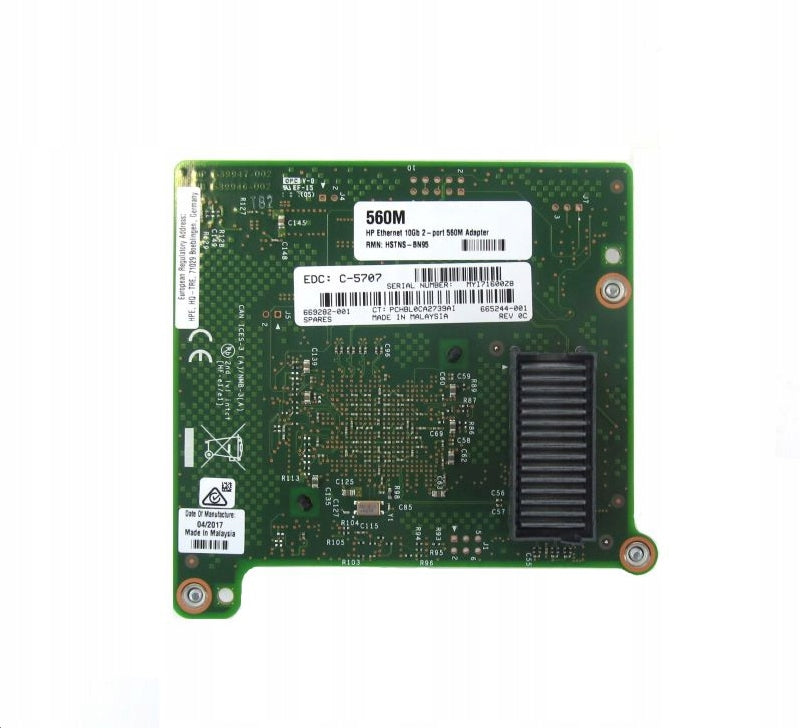 ETHERNET ADAPTER HP 560M 2-PORT 10GB 669282-001