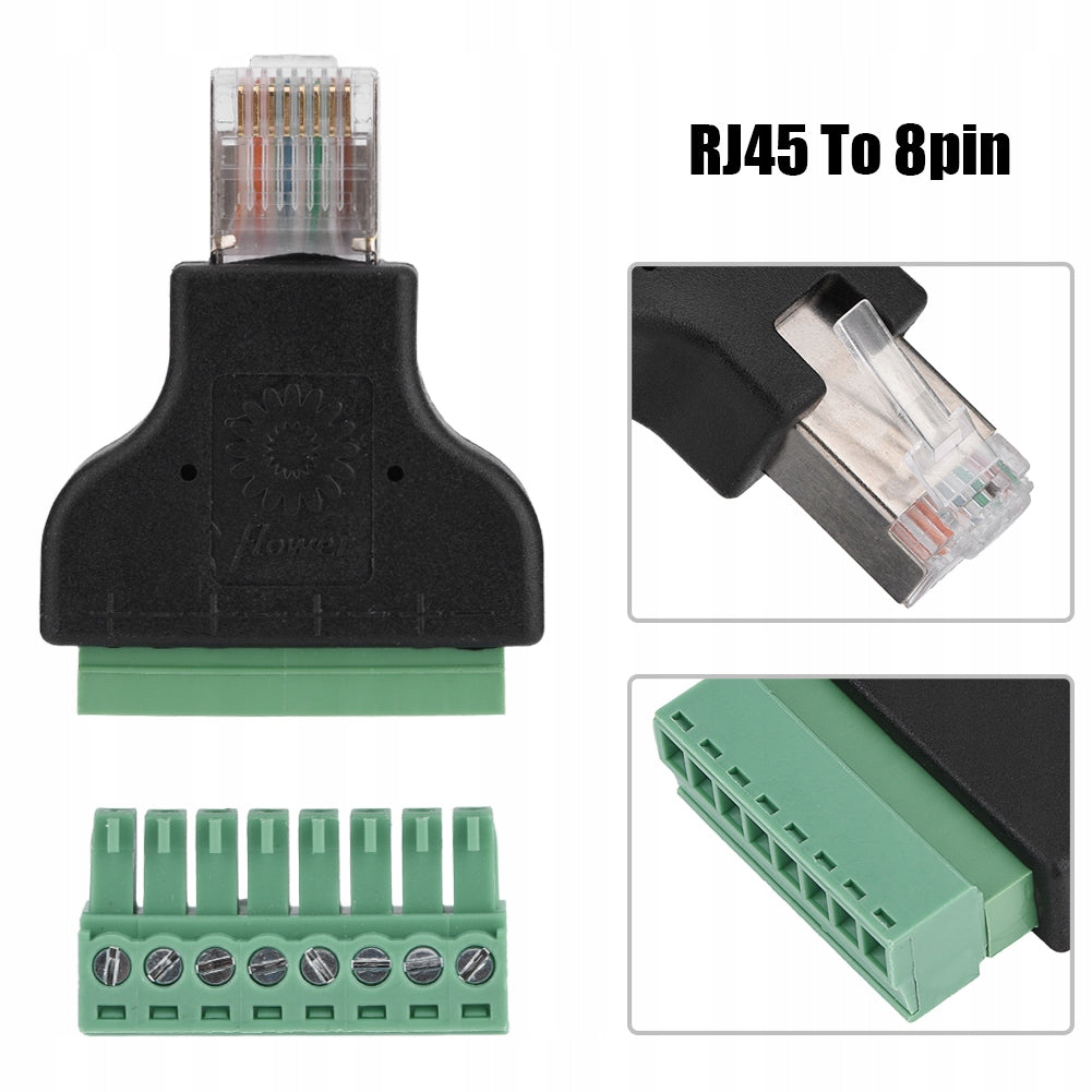 ETHERNET DVR CONNECTOR RJ45 MALE TO 8-PIN Manufacturer no brand