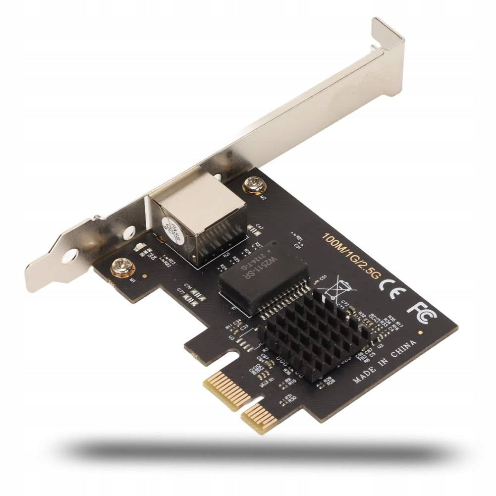 ETHERNET NETWORK CARD 2.5G PCIE 1000/100 MB/S PCI EXPRESS RJ45