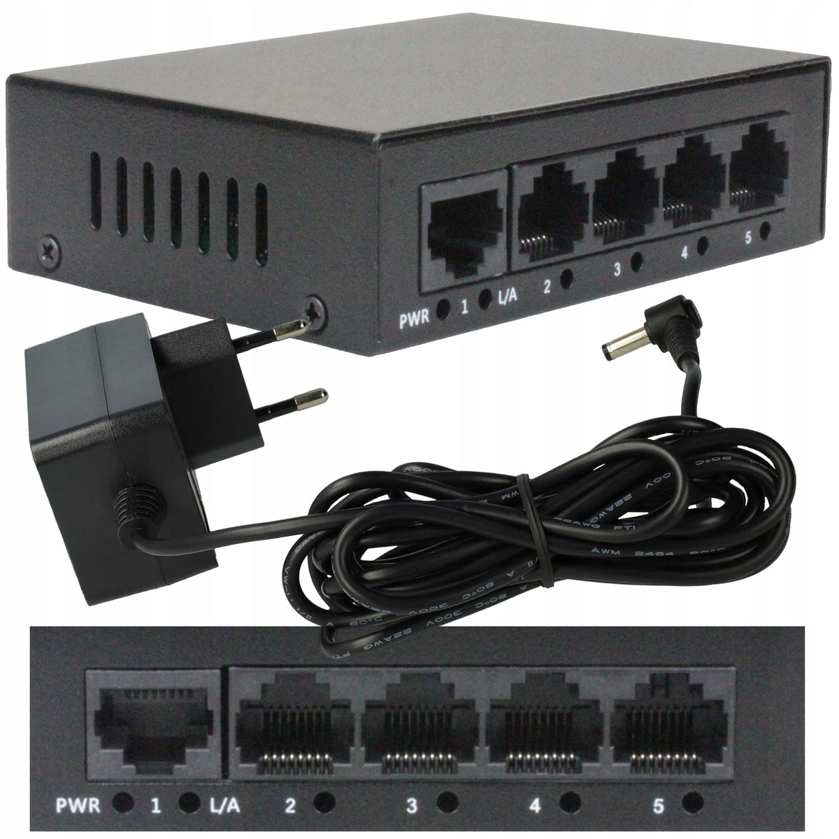 ETHERNET NETWORK SWITCH UNMANAGED 5 PORTS 100MB/S RJ45