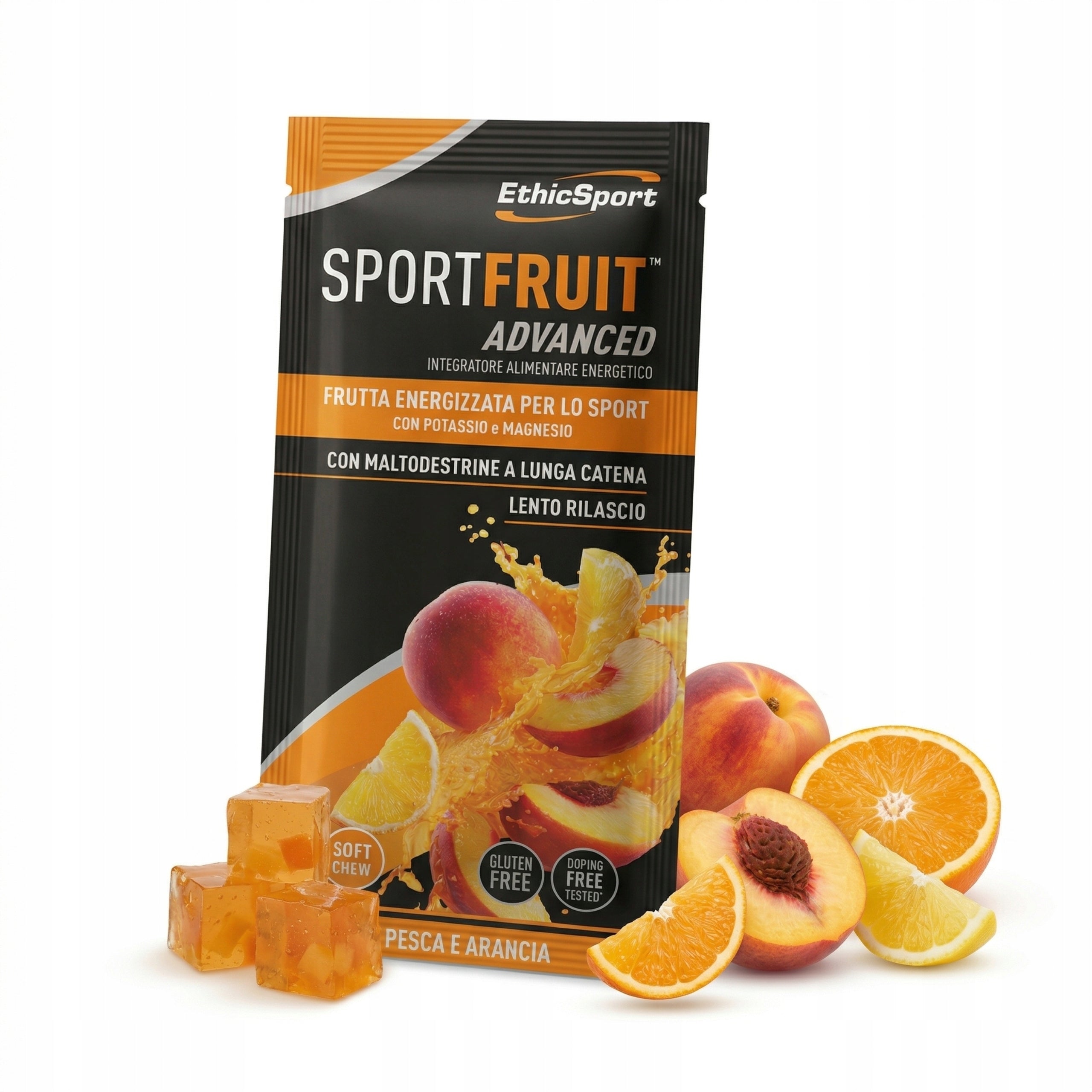 ETHICSPORT SPORT FRUIT ADVANCED JELLY ENERGY GEL 42G SET OF 8 Packaging status original