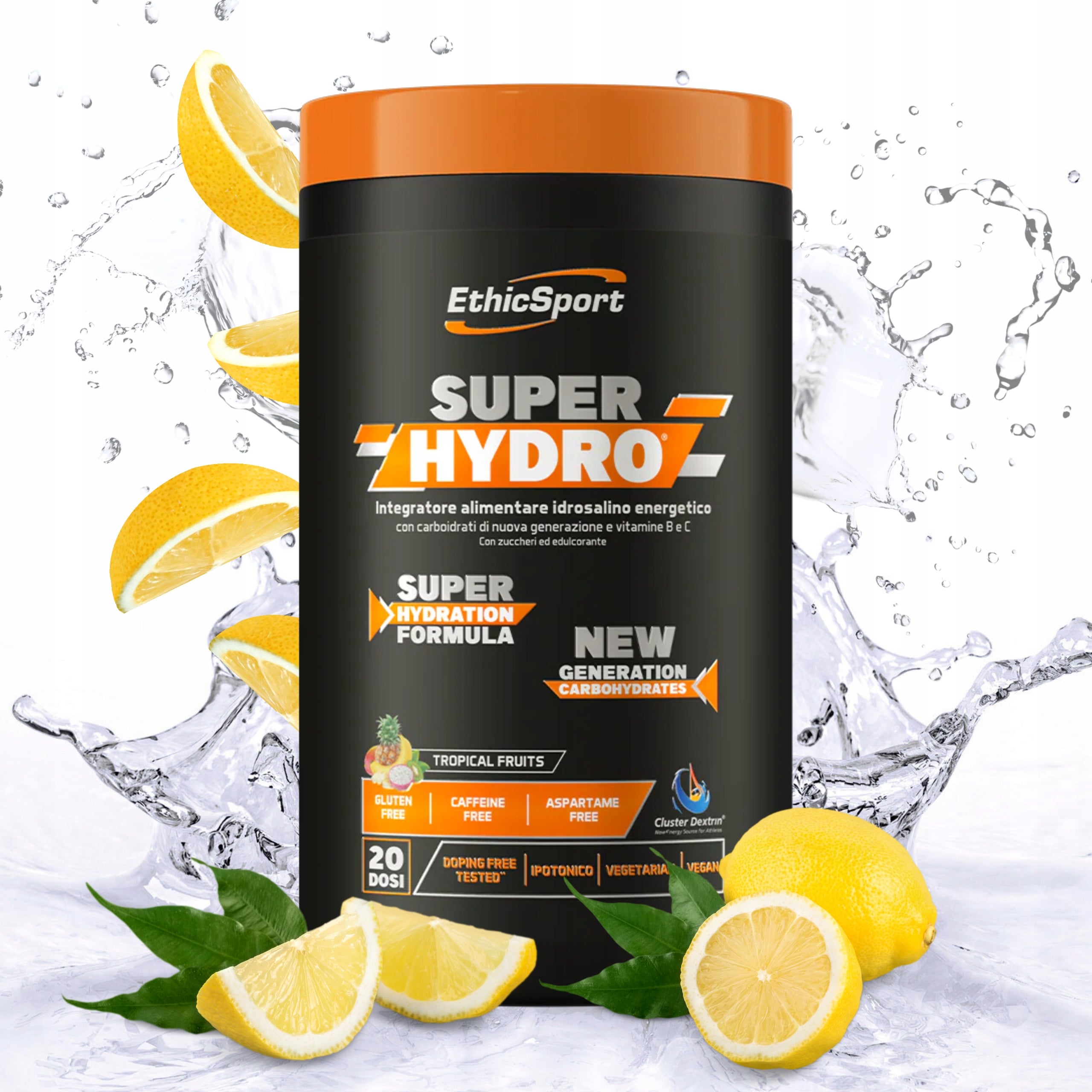 ETHICSPORT SUPER HYDRO LEMON 500G HYPOTONIC DRINK ISOTONIC ELECTROLYTES