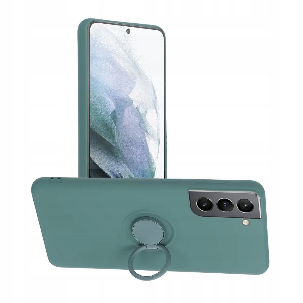 Handyhülle Forcell SILICONE RING - SAMSUNG Galaxy A13 4G, grün 