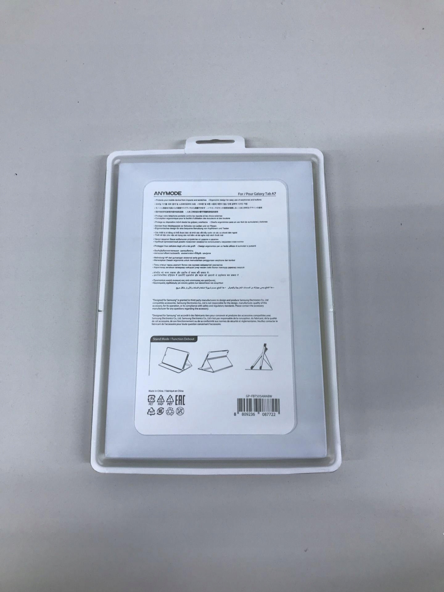 Samsung Galaxy Tab A7 Anymode Book Cover, Schwarz GP-FBT505AMABW 