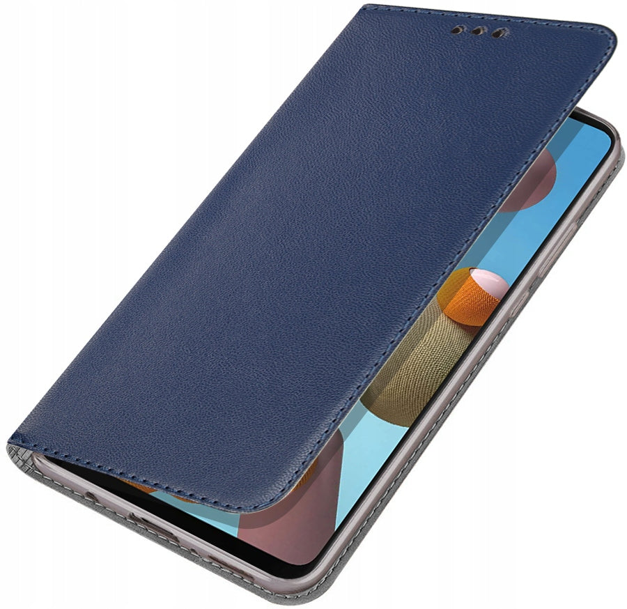 Intelligente magnetische Handyhülle für Samsung A12, blau 