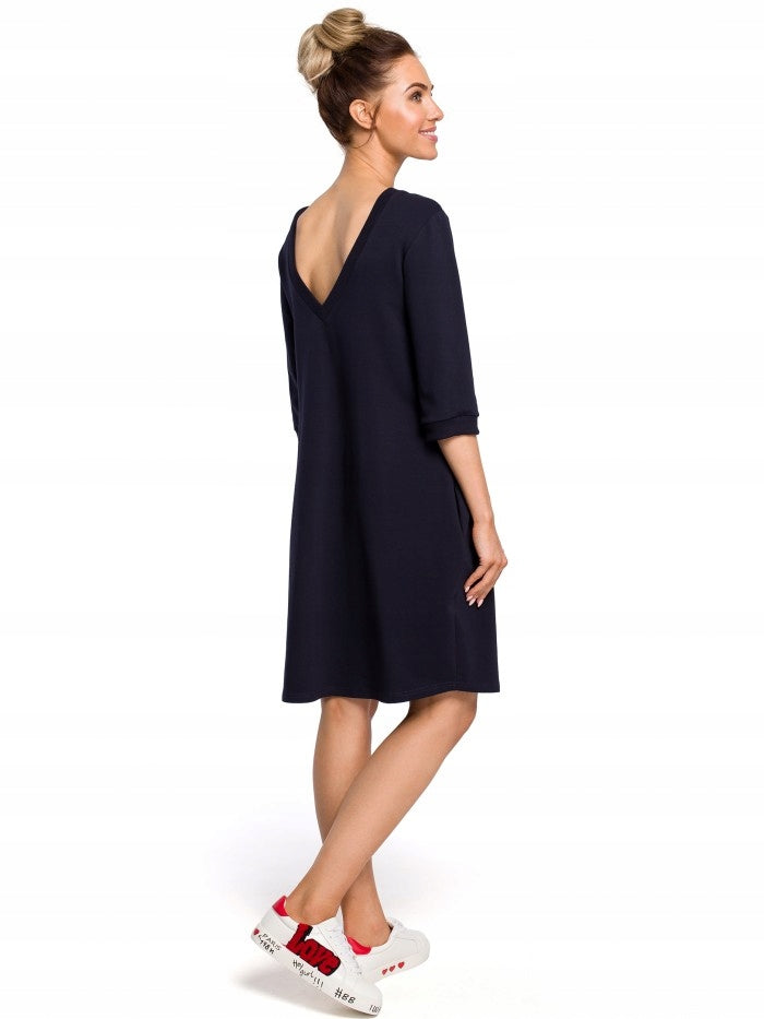 Kleid für Damen M417, blau 