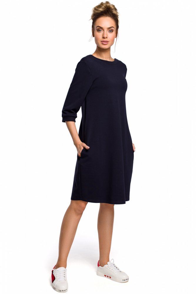 Kleid für Damen M417, blau 