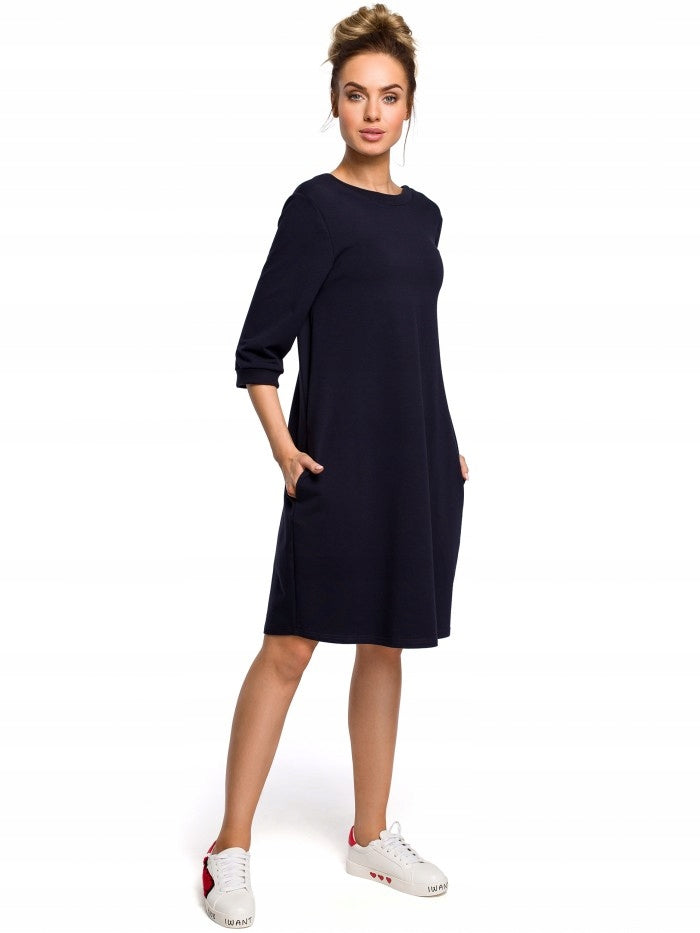 Kleid für Damen M417, blau 