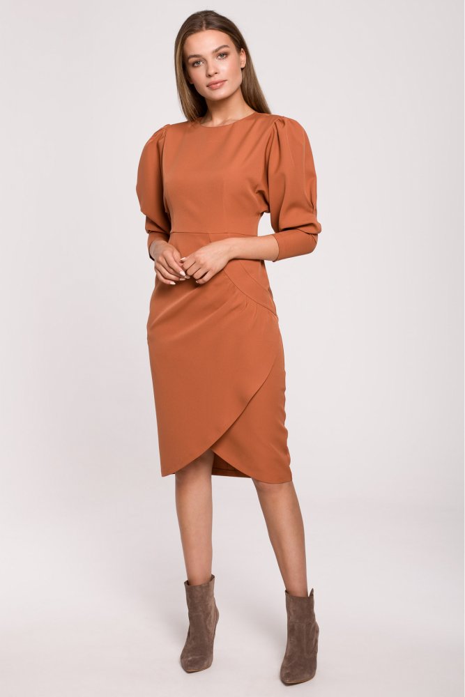 Suknelė moterims Style S284, ruda