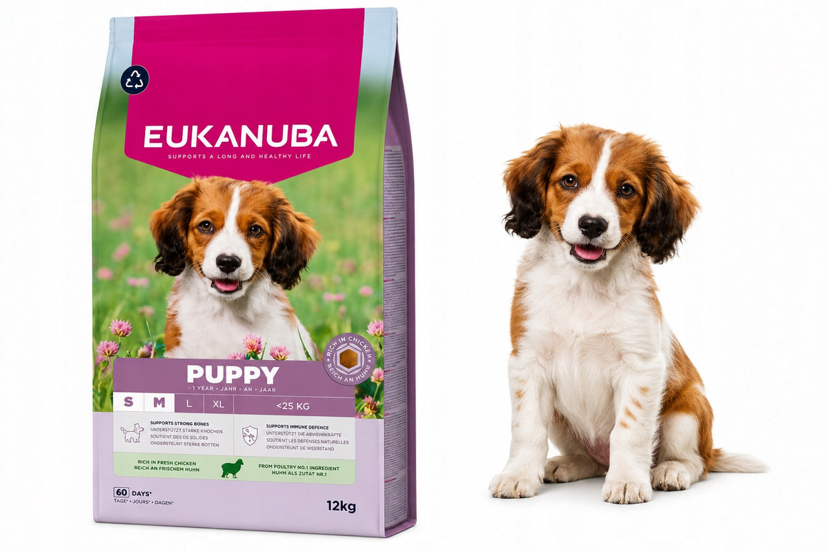 EUKANUBA Puppy Junior Small Medium Lamb Rice Dry Food 12kg