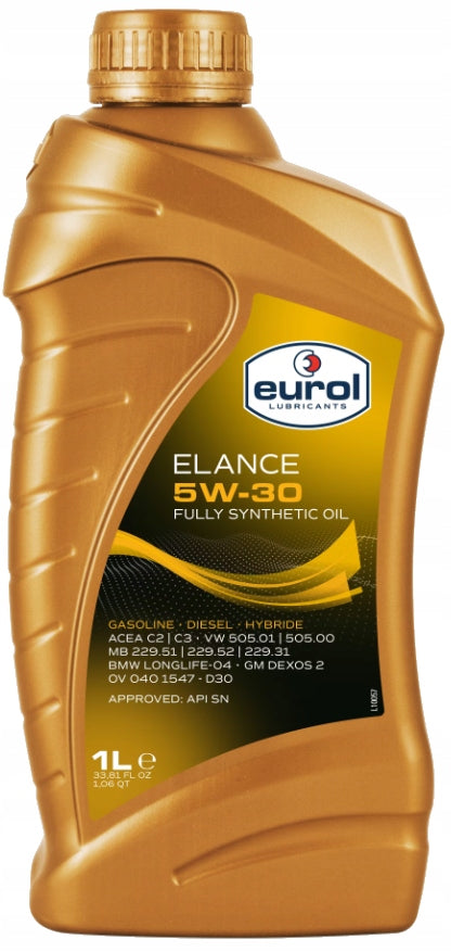 EUROL ELANCE 5W30 RN17 C3/C2 1L