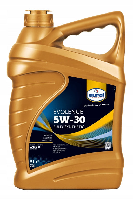 EUROL Evolence 5W30 5L Manufacturer code E100131-5L