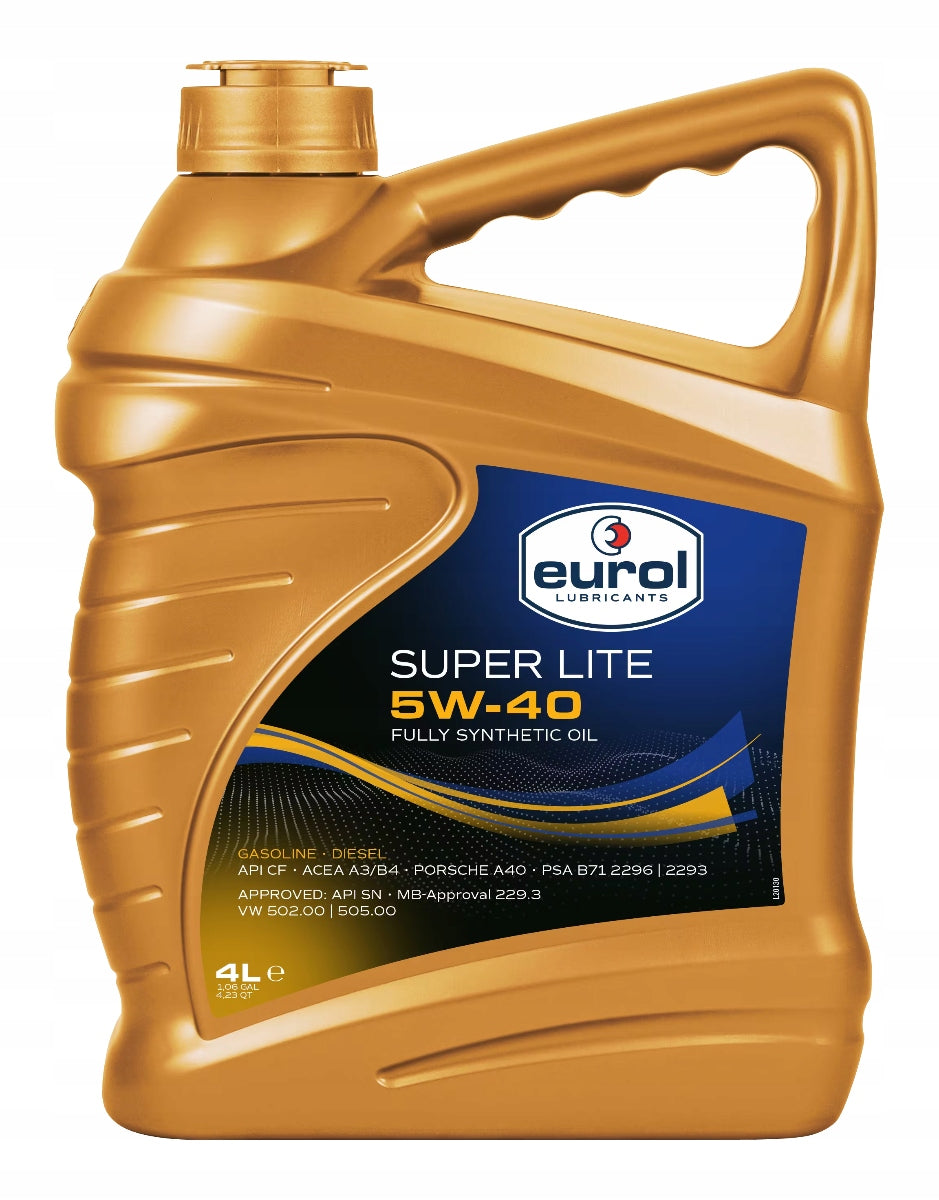 EUROL SUPER LITE 5W40 4L Manufacturer code E100092-4L