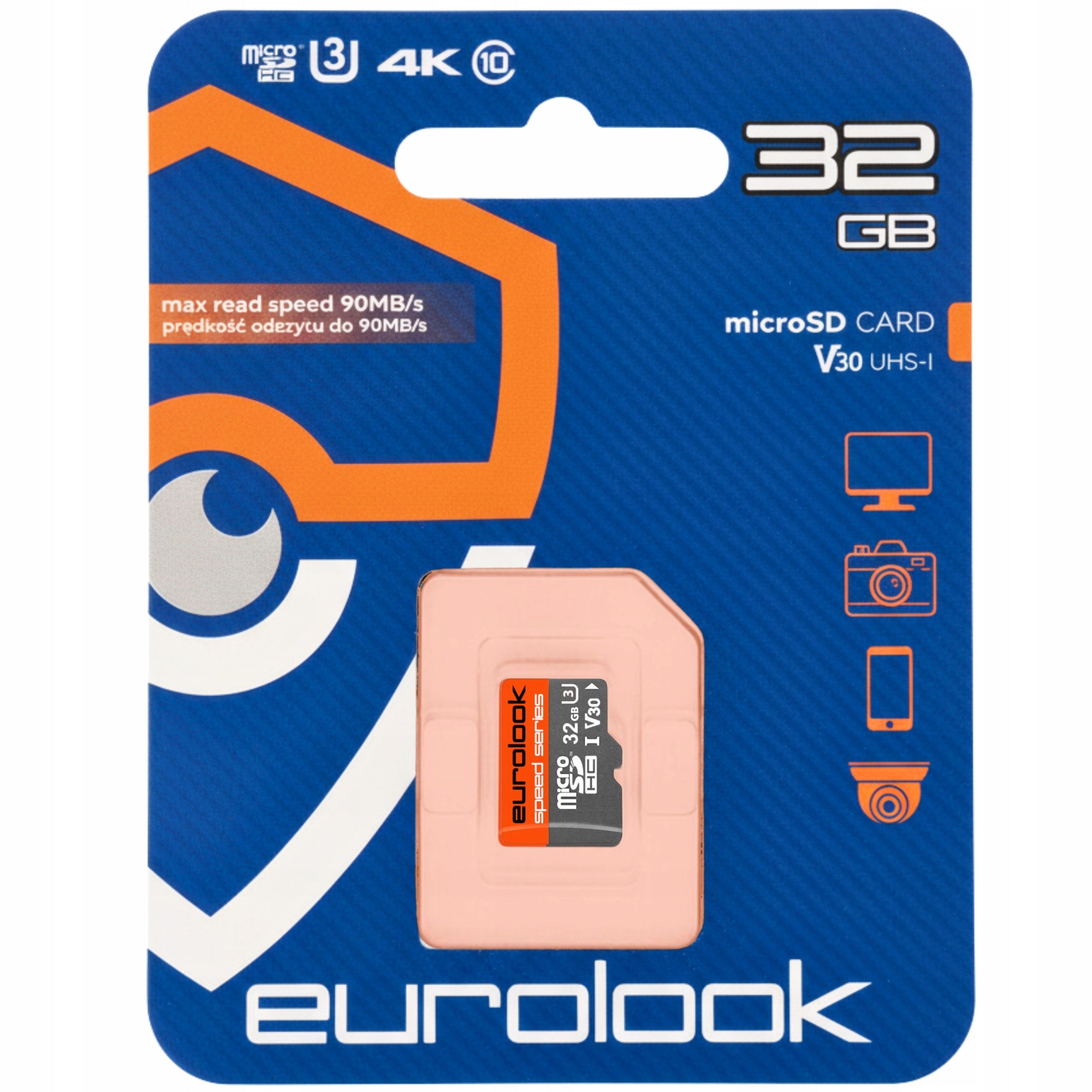 EUROLOOK 32 GB MICRO SD CLASS 10 MEMORY CARD FOR PHONE CAMERAS