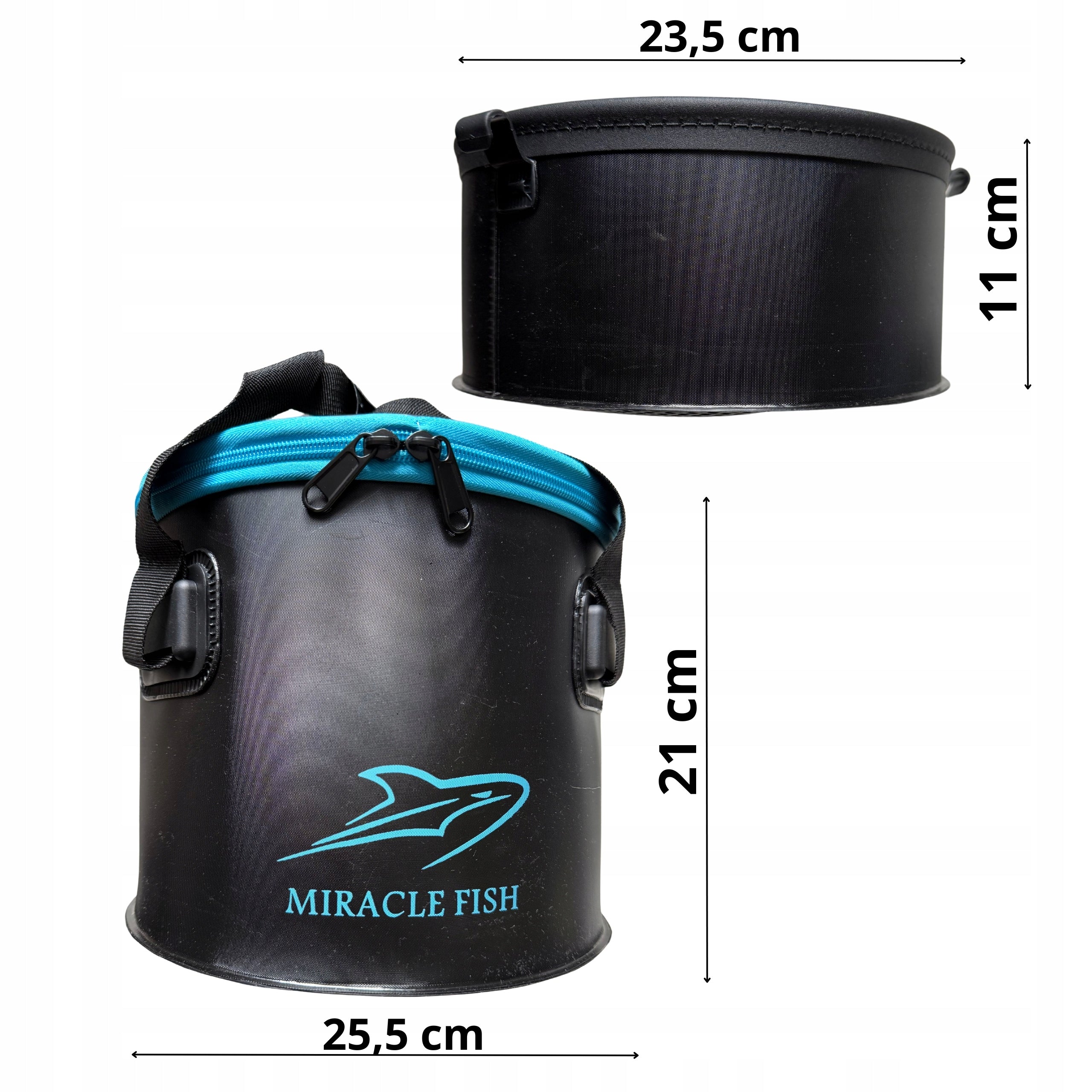EVA BUCKET WITH SIEVE FOR MIXING BAITS, STORING BAIT BAITS COVER Packaging status original