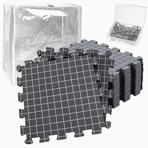 EVA CROCHET TENSION MATS 32X32 CM SET OF 9 PIECES FOR HOME