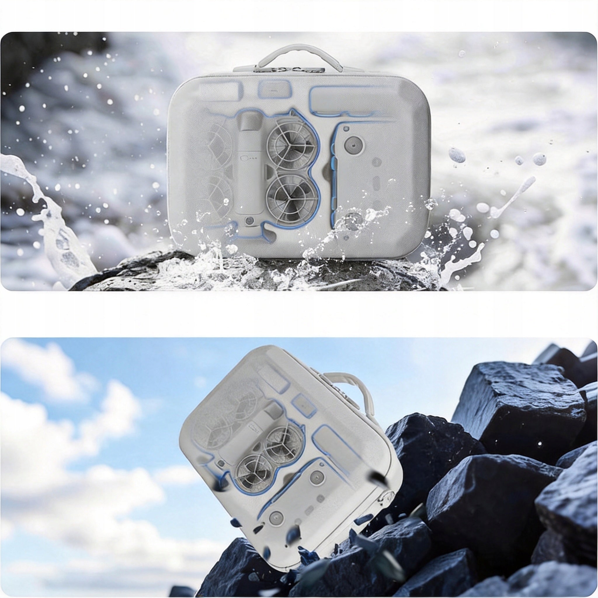 EVA DJI NEO2 PROTECTIVE HARD CASE GREY TRANSPORT CASE BAG Brand STARTRC