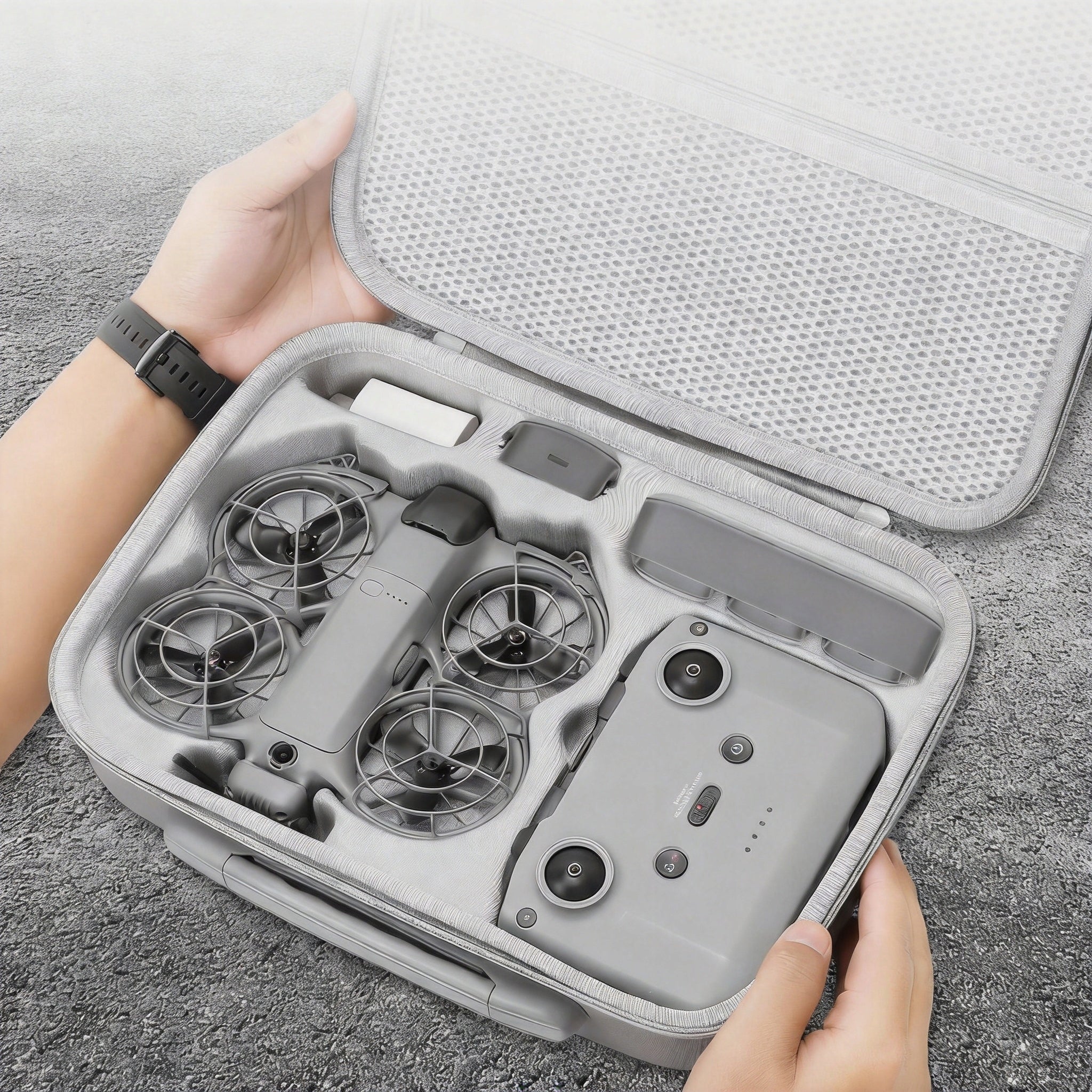 EVA DJI NEO2 PROTECTIVE HARD CASE GREY TRANSPORT CASE BAG Manufacturer code 12050056