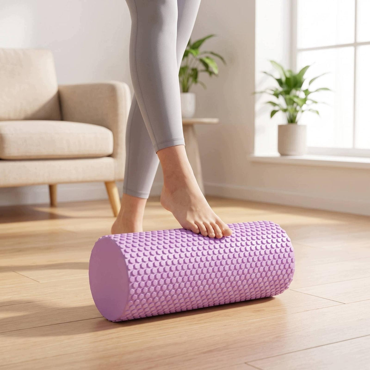 EVA Foam Roller Firm Textured Foam Roller Softer Compression Pink 30-15cm Packaging status original