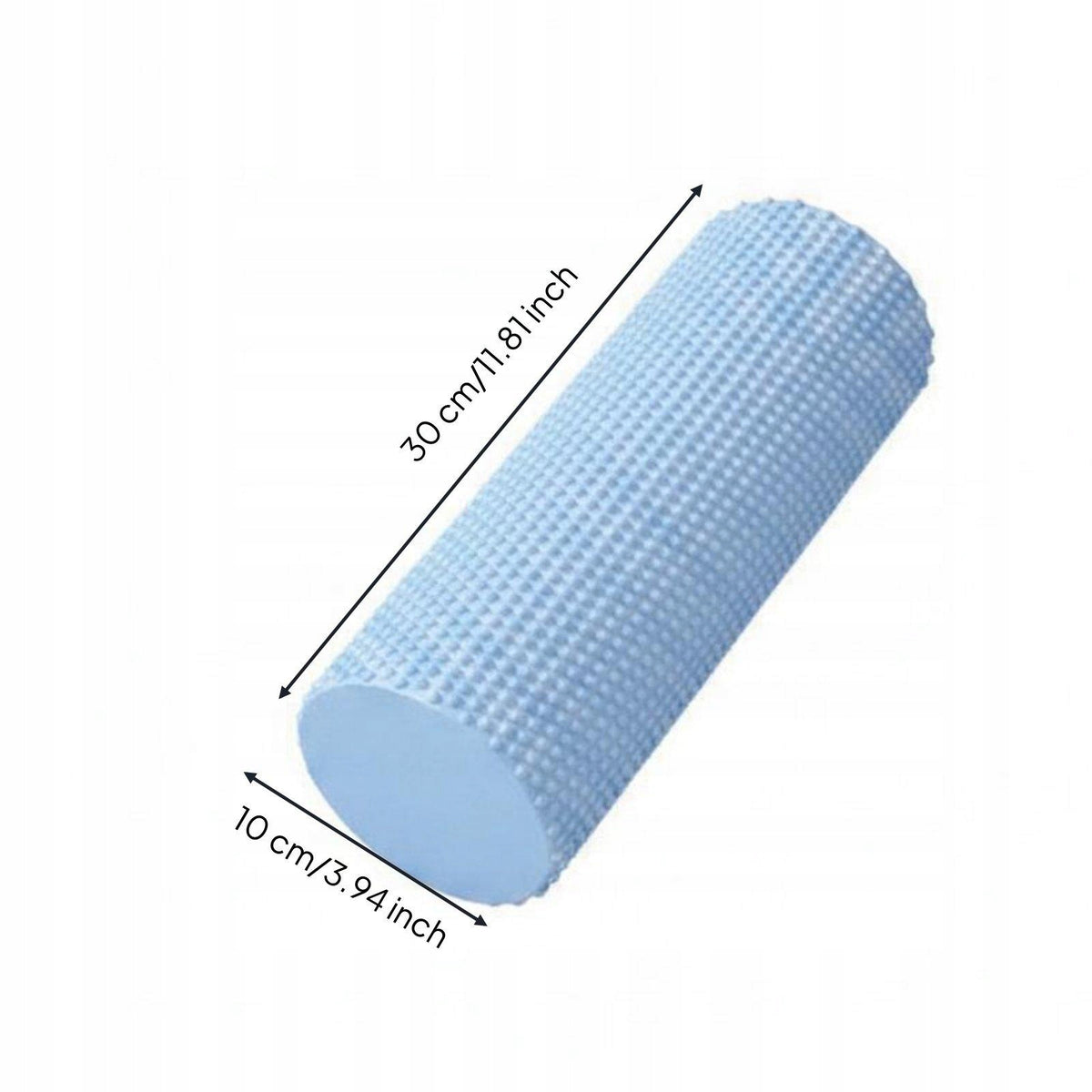 EVA Foam Roller Medium Density Pilates Exercise Roller Back Blue 30x10cm Packaging status original