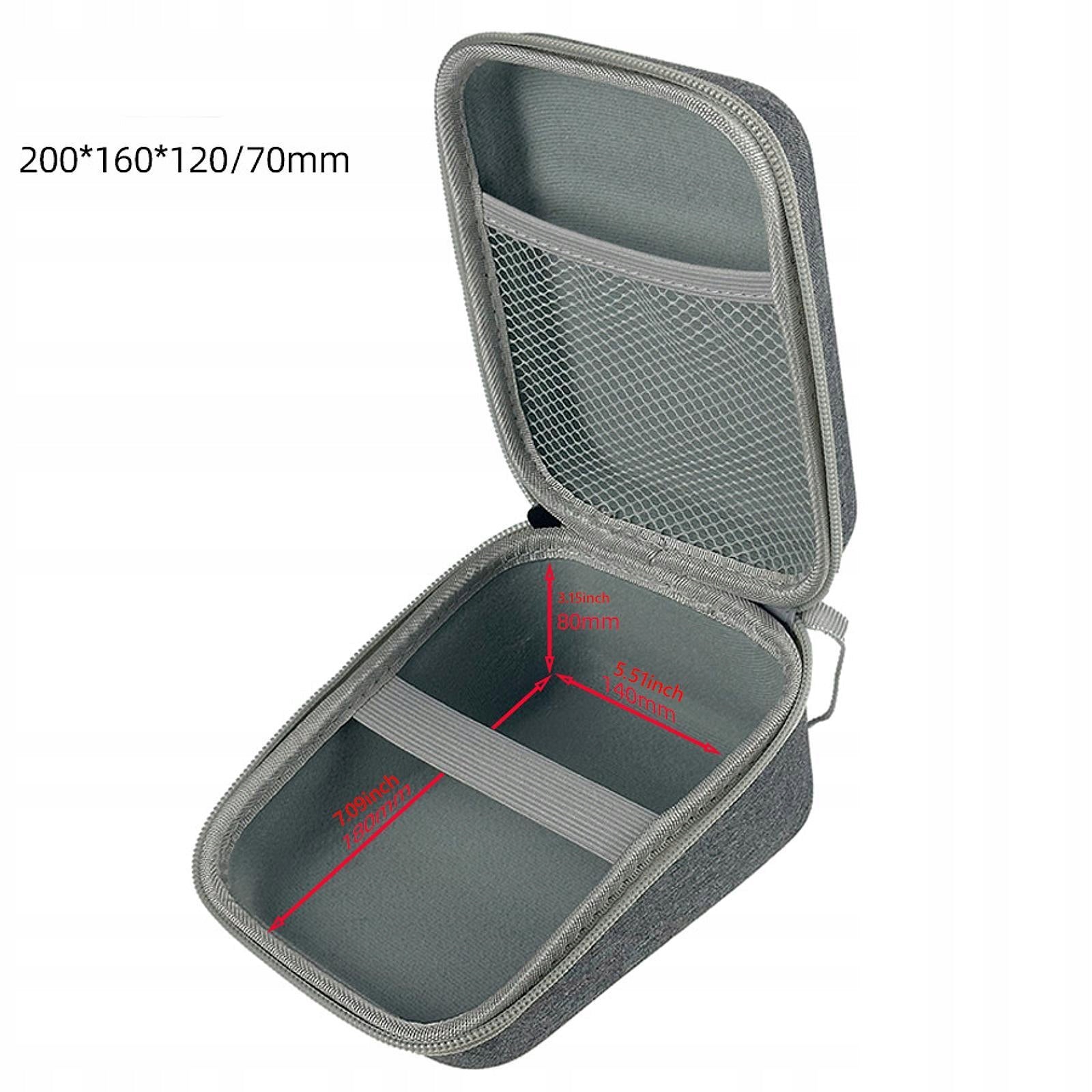 EVA Hard Storage Case Lightweight Pouch Dustproof for Blood gray large Medical device no