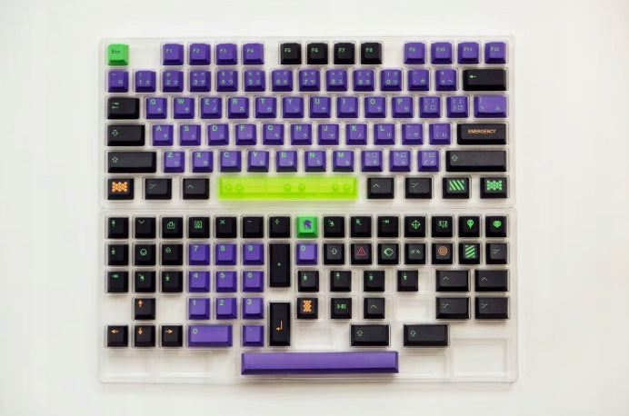 EVA NO.1 Keycap Set | Anime Neon Genesis | Cherry/MOA | 129 Keys Manufacturer code EVA NO.1 Keycap Set