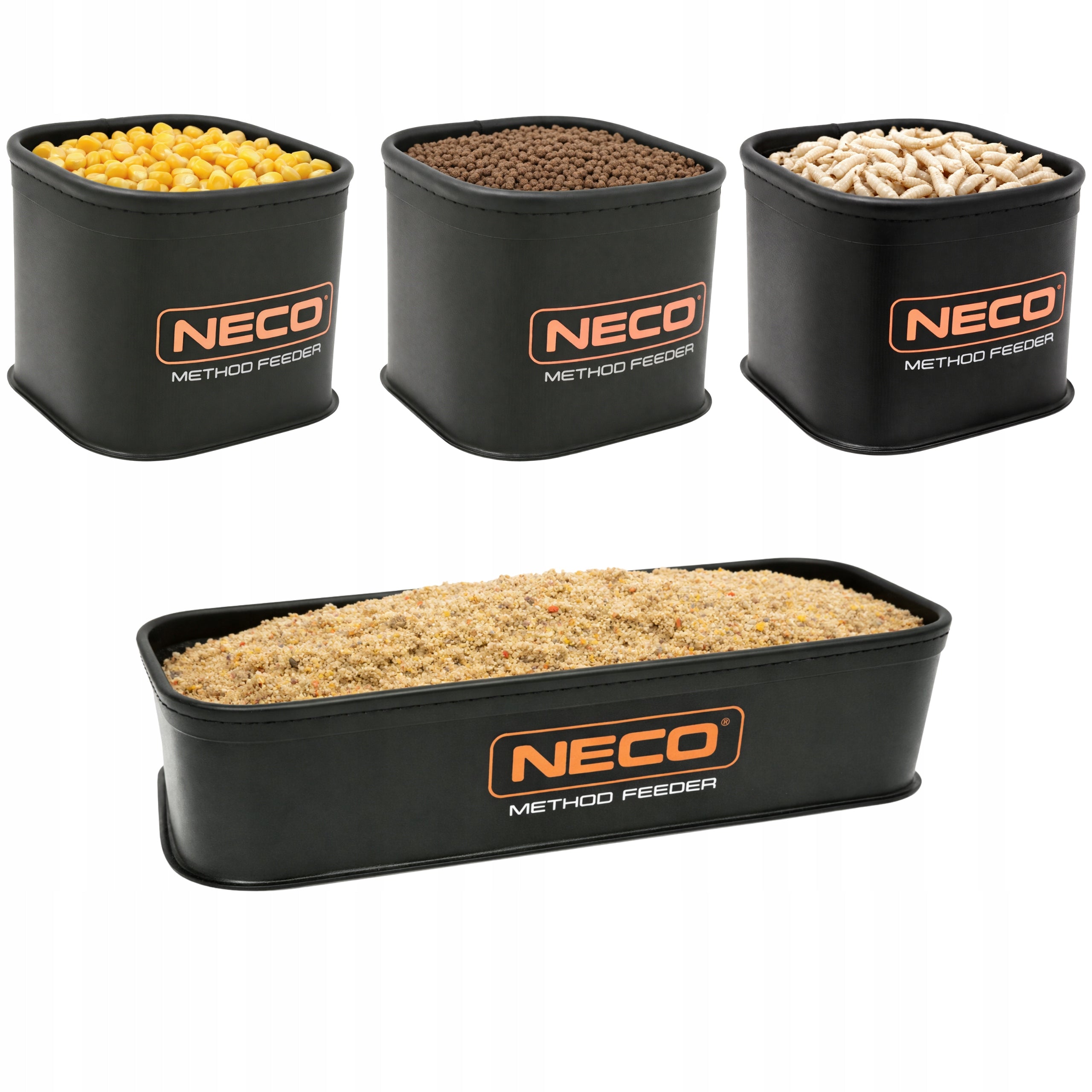 EVA Neco Containers for Method Feeder 5pcs Waterproof Lockable Brand Neco