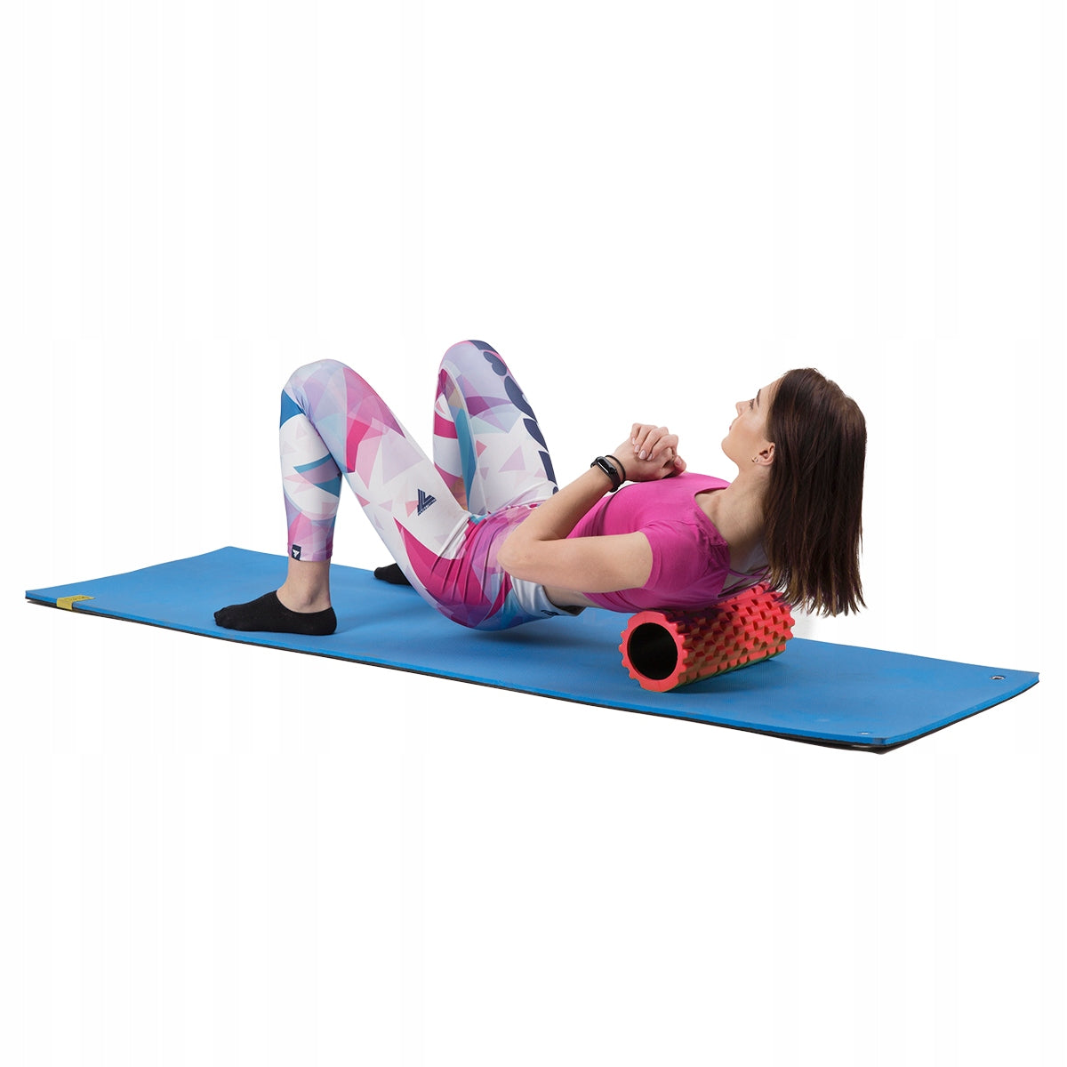 EVA roller – Roller FS103 HMS with projections 33 x 14 cm RED for massage!!! Brand HMS