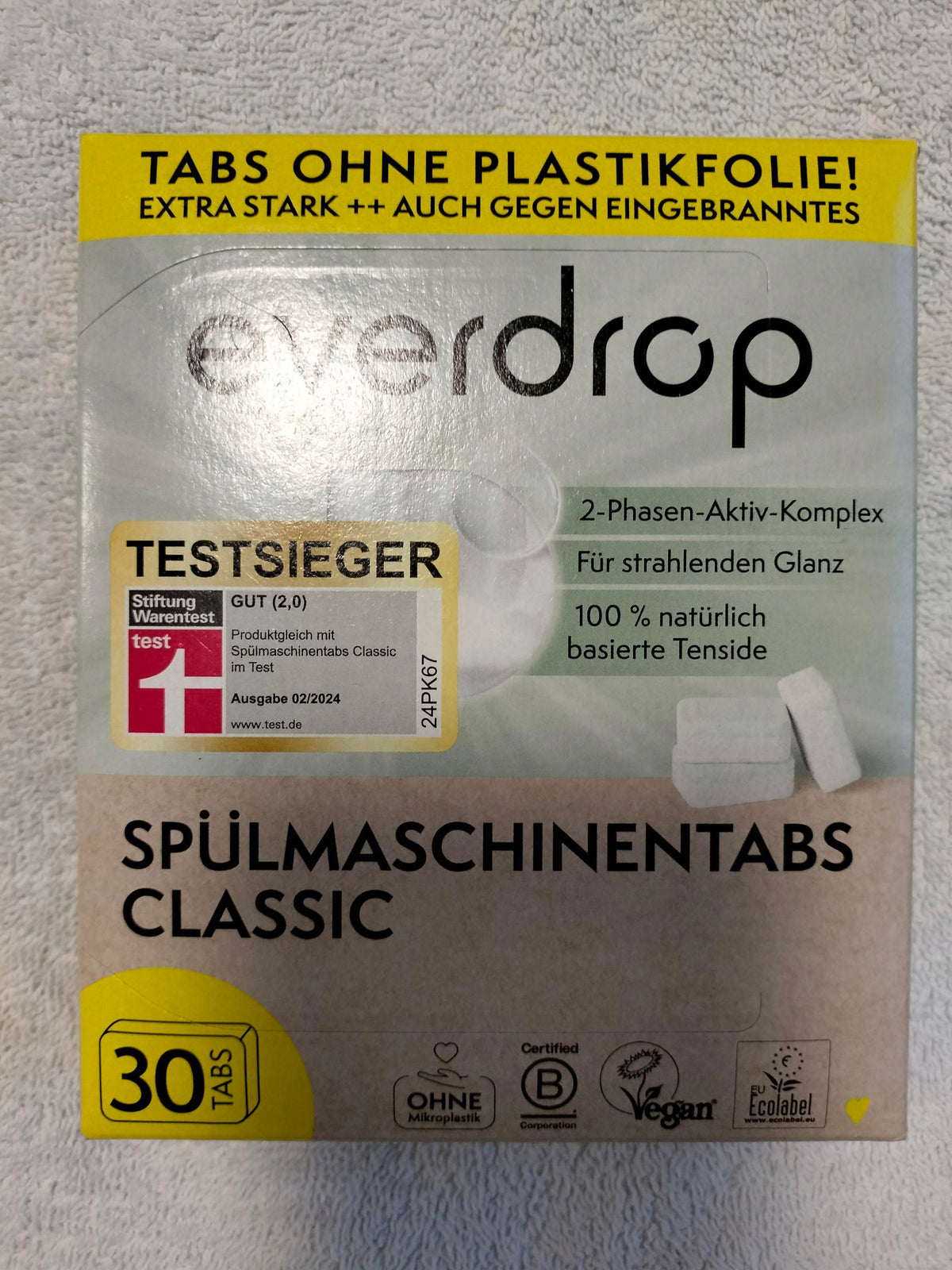 EVERDROP SPULMASCHINENTABS 30PCS. 540G. FROM GERMANY