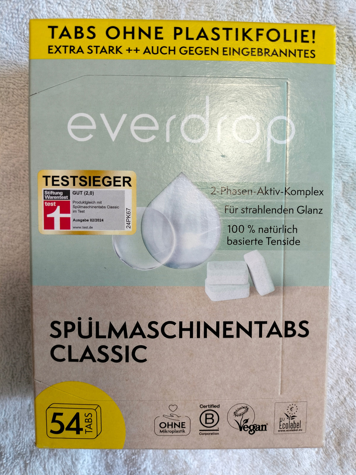 EVERDROP SPULMASCHINENTABS 54PCS. 972G. FROM GERMANY