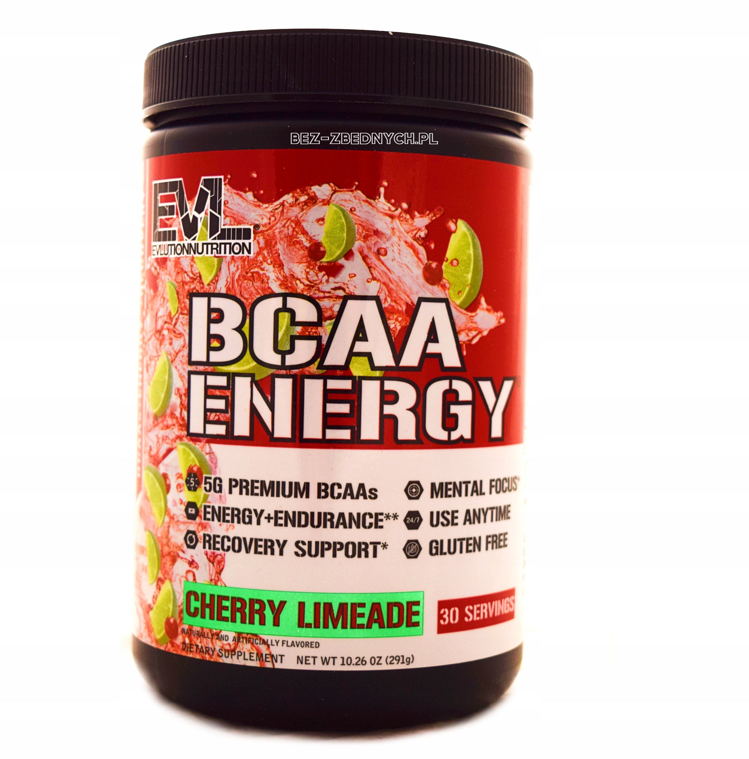 EVL Evlution Nutrition BCAA Energy 291g PRE WORKOUT PREMIUM GLUTEN FREE