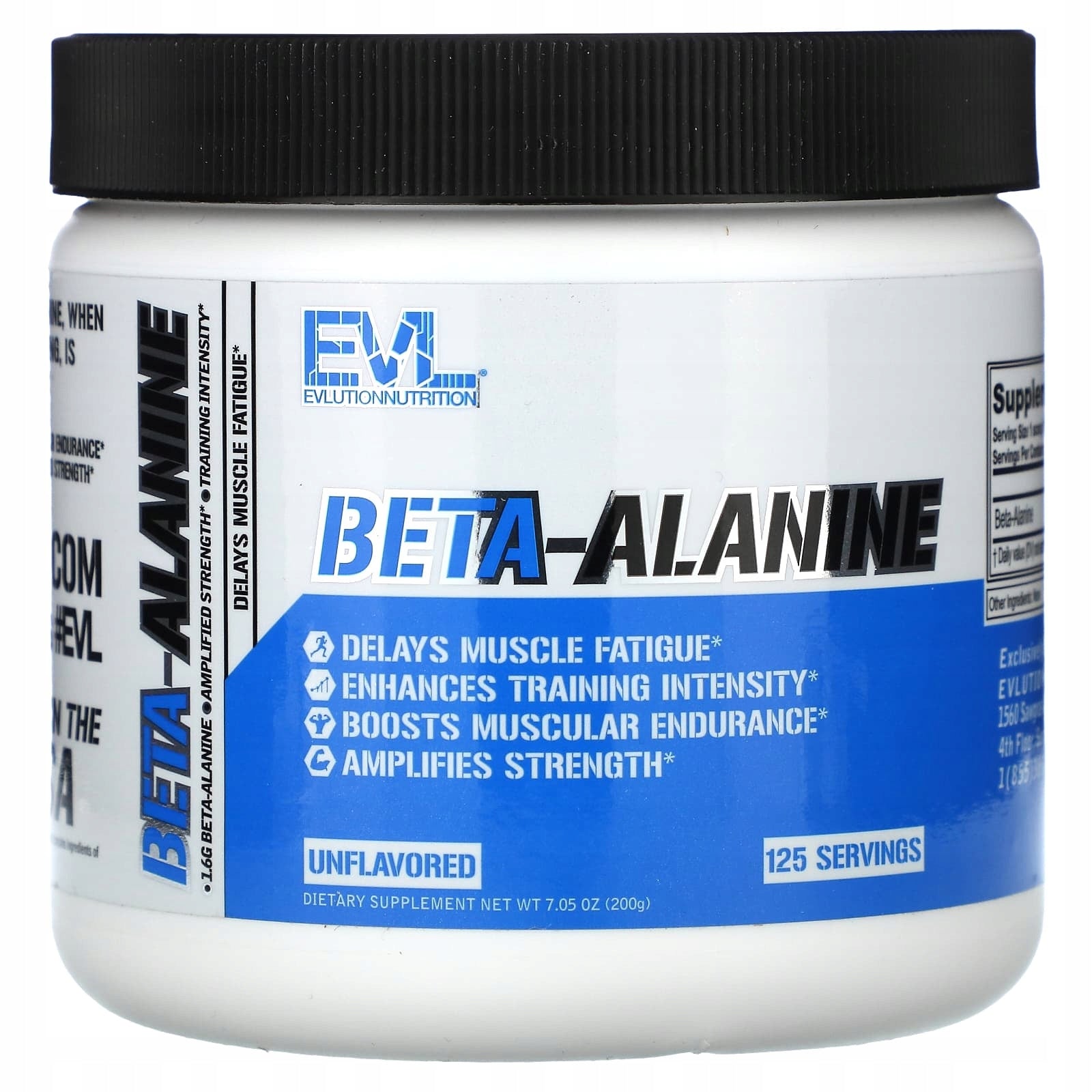 EVLution Nutrition, Beta-alanine, tasteless, 200 g