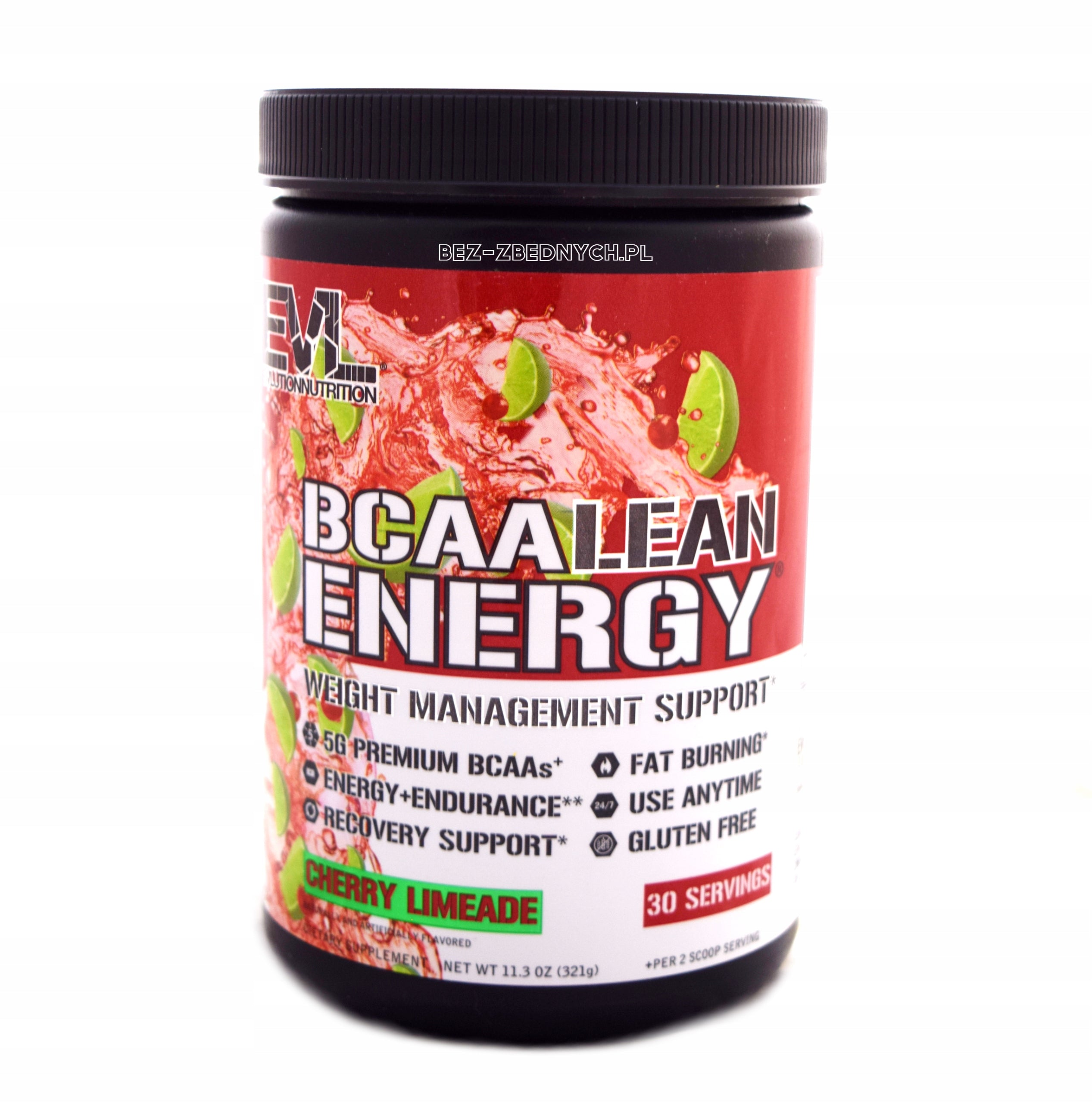 EVLution Nutrition Lean BCAA Energy 321g Pre-Workout Amino Fat Burner Expiration date at least 1 month from the date of purchase