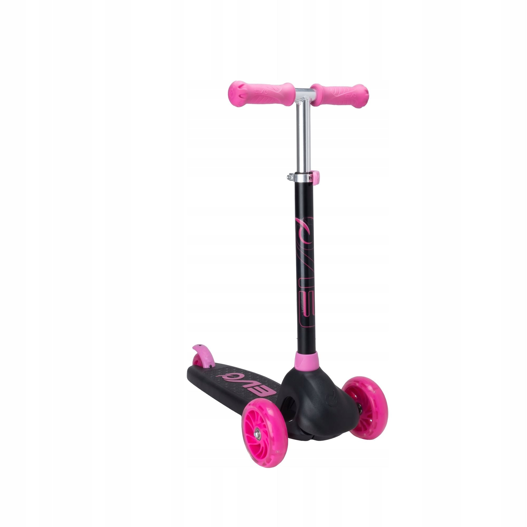 EVO ADJUSTABLE THREE-WHEELED SCOOTER FOR CHILDREN GLOWING WHEELS PLATFORM PINK Packaging status original