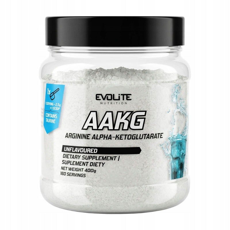 EVOLITE AAKG 400g PURE Natural ARGININE ARGI PUMP GH Booster Nitrogen Packaging status original