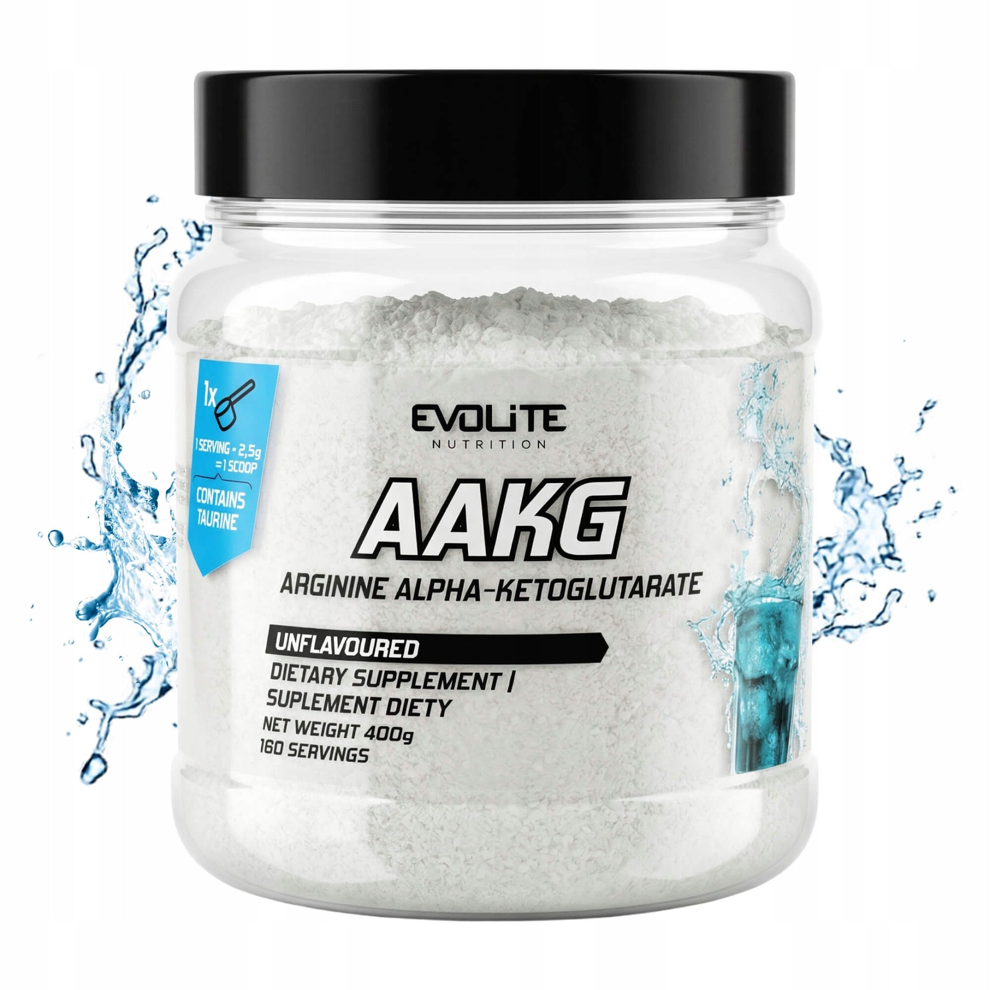 EVOLITE AAKG 400g PURE Natural ARGININE ARGI PUMP GH Booster Nitrogen