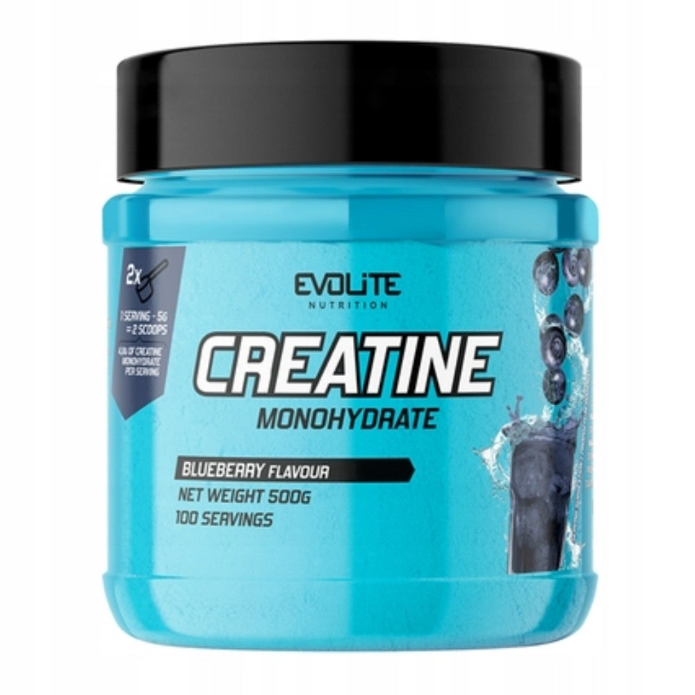 EVOLITE CREATINE MONOHYDRATE 500 g MONOHYDRATE ENERGY STIMULATION STRENGTH Expiration date at least six months from the date of purchase