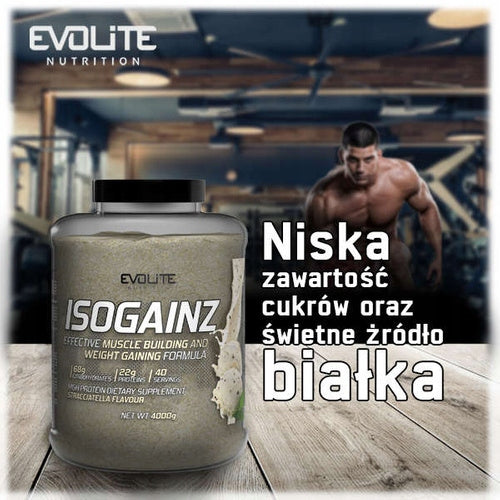 EVOLITE IsoGainz 4000g Gainer Conditioner for Mase Carbohydrate Protein SALE Packaging status original