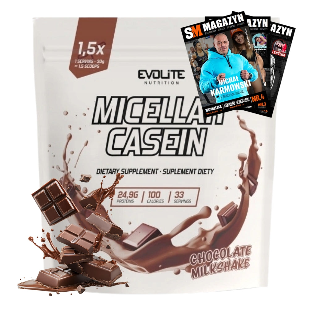 EVOLITE MICELLAR CASEIN 1000 g CASEIN PROTEIN MUSCLE MASS STRENGTH
