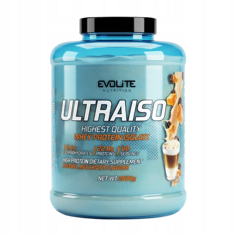 EVOLITE ULTRAISO 2000g WHEY ISOLATE WPI90 LOW FAT LOW SUGAR 2kg Expiration date at least 1 year from the date of purchase