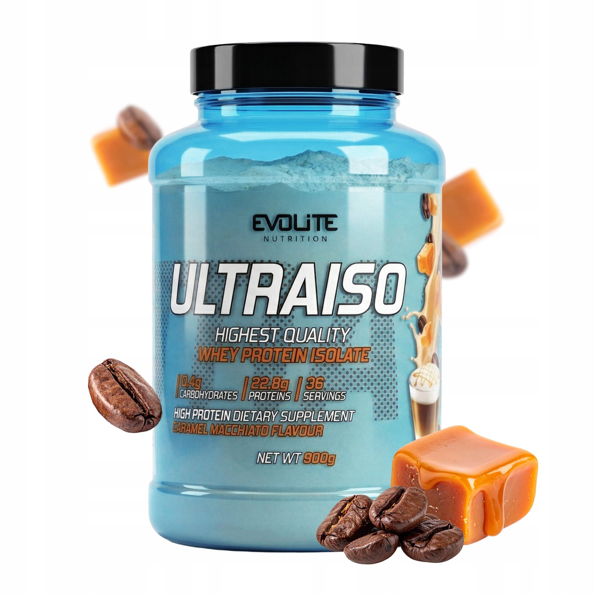 EVOLITE ULTRAISO 900 ISOLATE WITHOUT ADDITIVES WPI WHEY ISOLATE WPI90 CARAMEL
