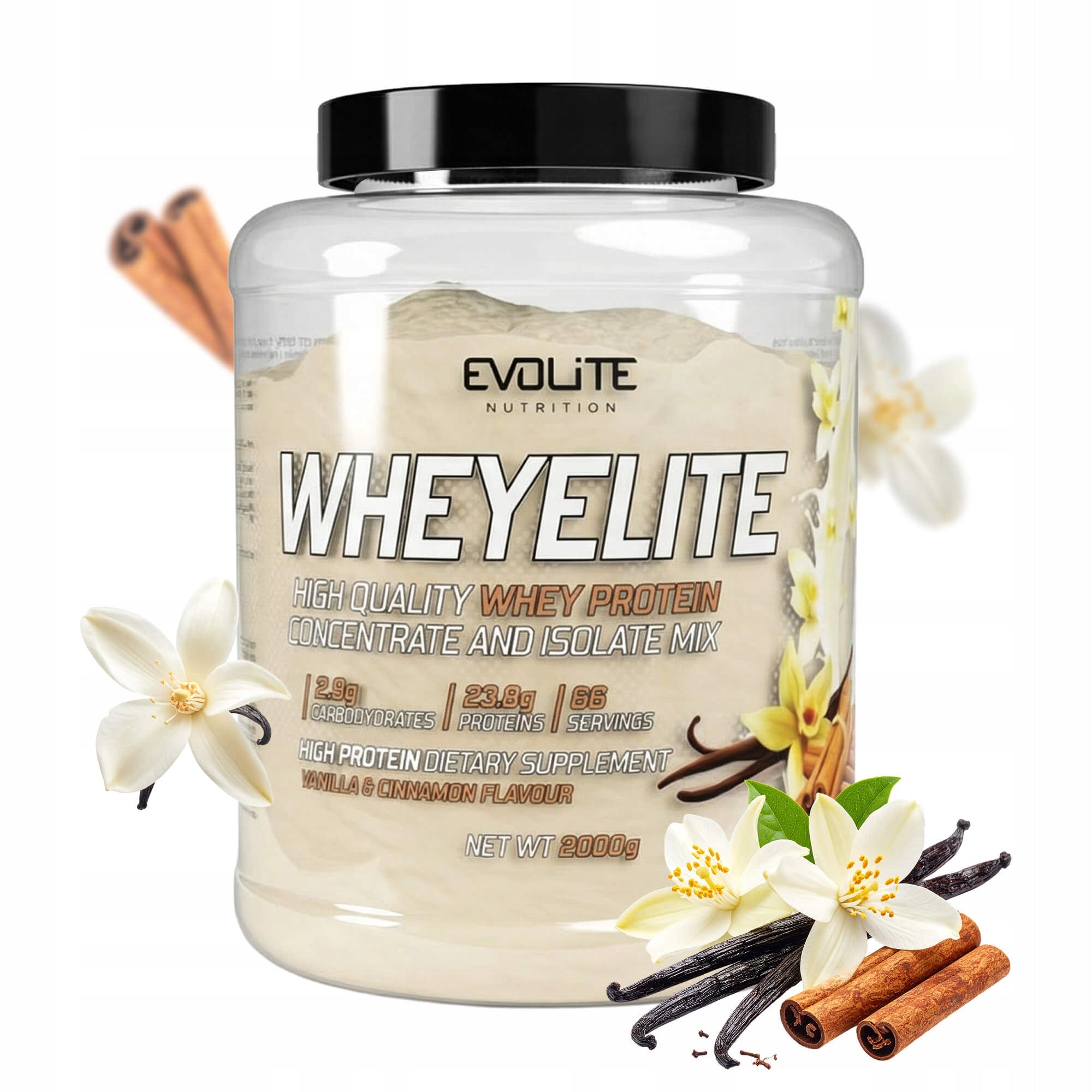 EVOLITE WHEYELITE 2000g No Preservatives WPC WPI PROTEIN