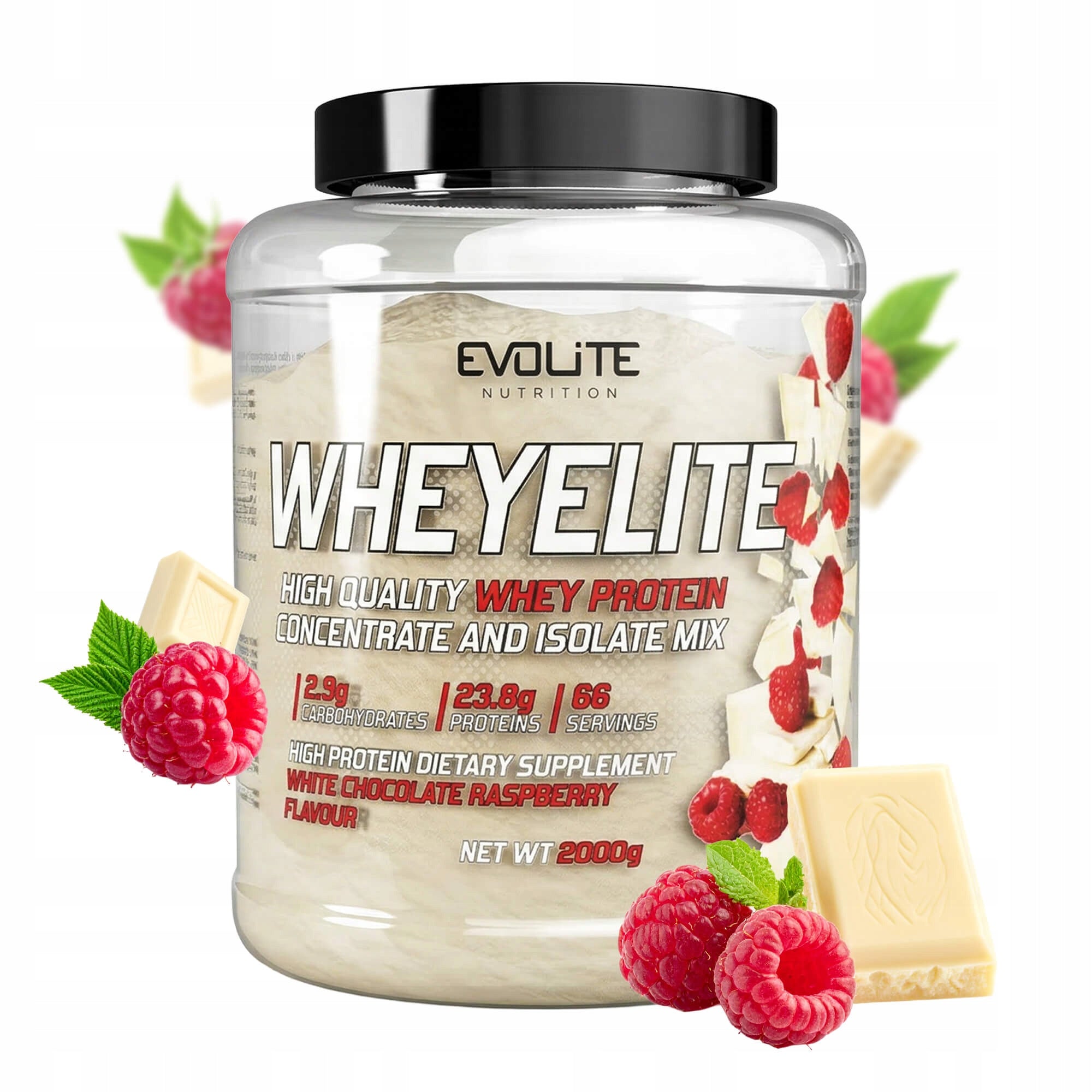 EVOLITE WHEYELITE 2kg PROTEIN WPC80 WPI WHEY Protein Regeneration