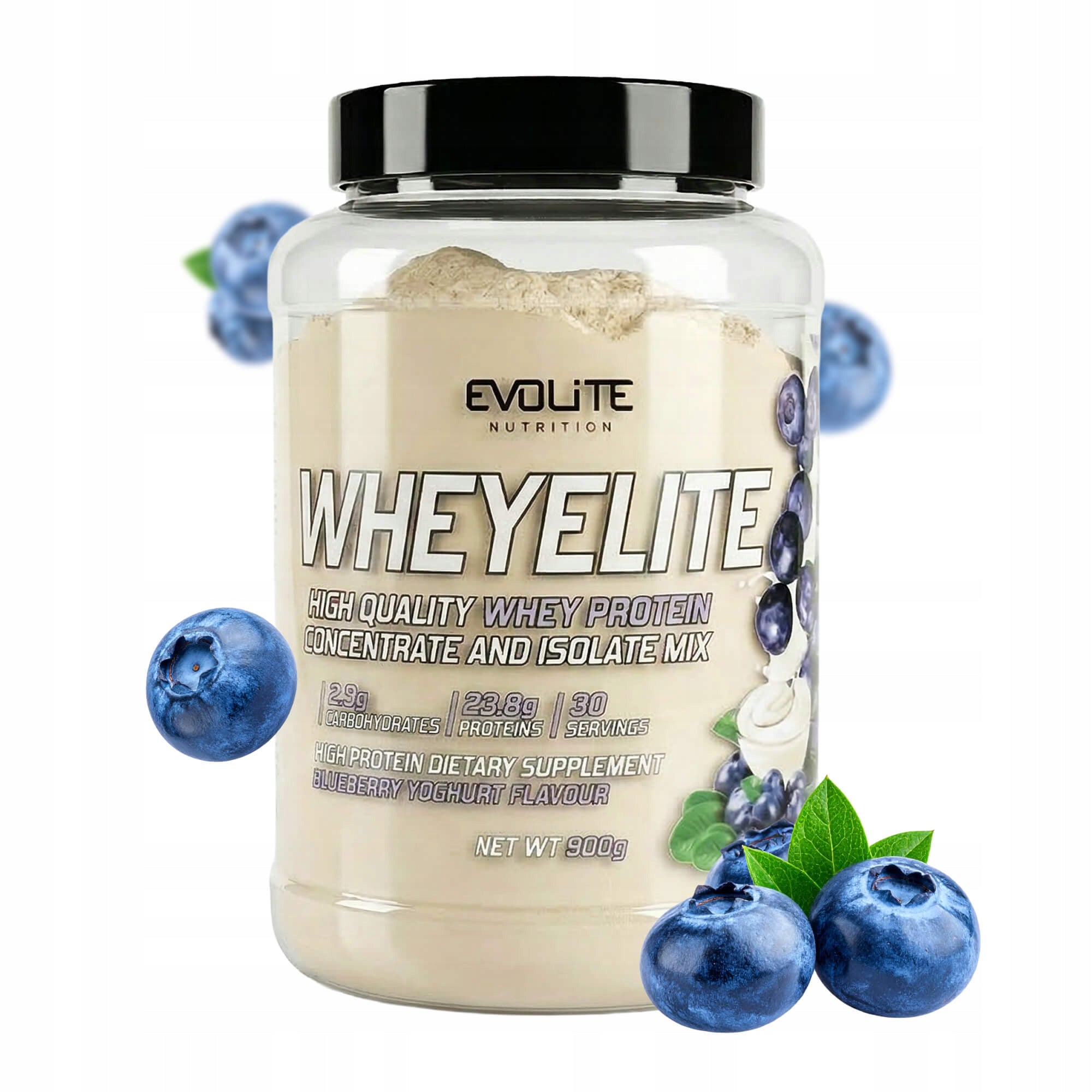 EVOLITE WHEYELITE 900g No Additives Simple Composition PROTEIN WPC MIX WPI