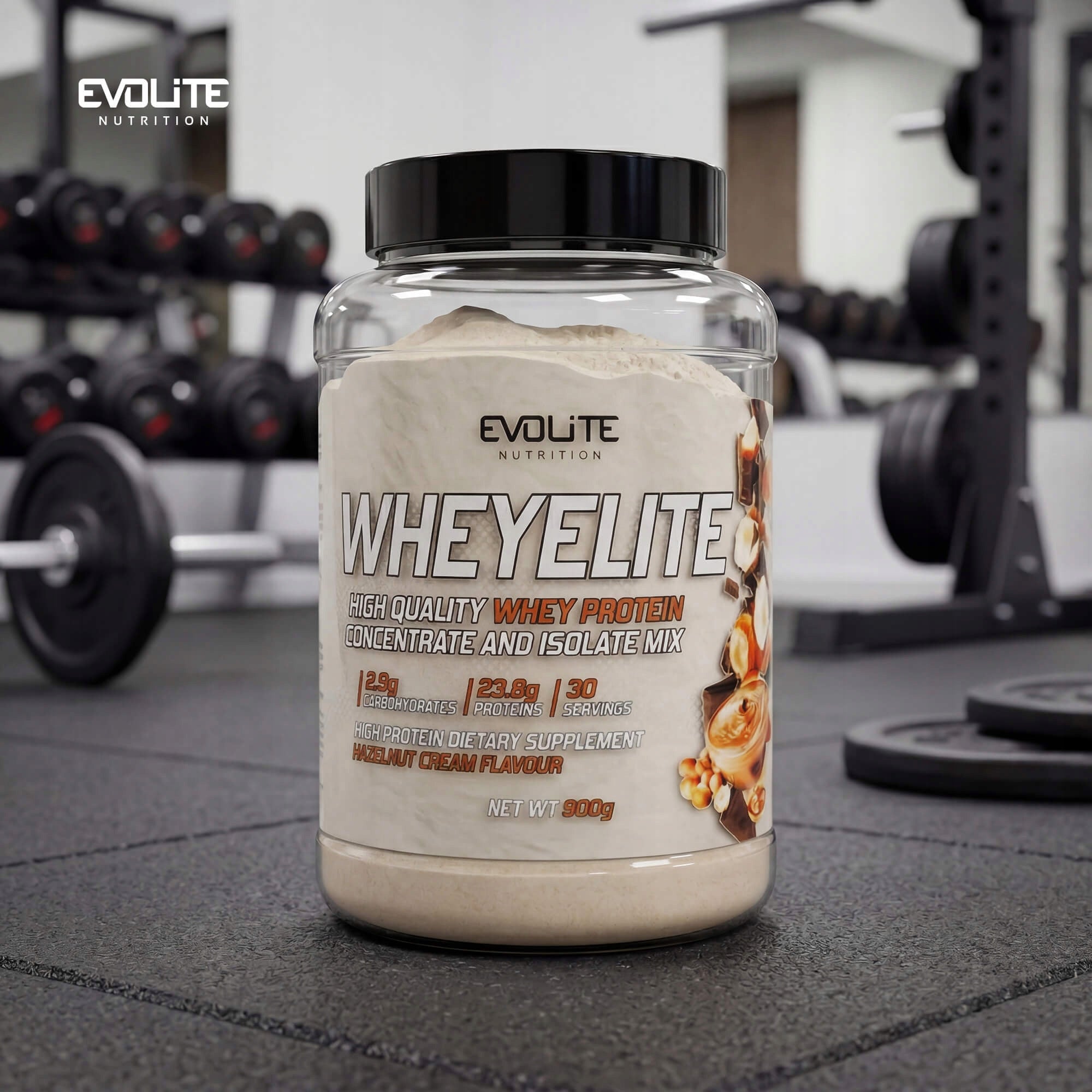 EVOLITE WHEYELITE 900g PROTEIN CONCENTRATE ISOLATE PROTEIN WPC80 WPI WHEY Expiration date at least 1 year from the date of purchase