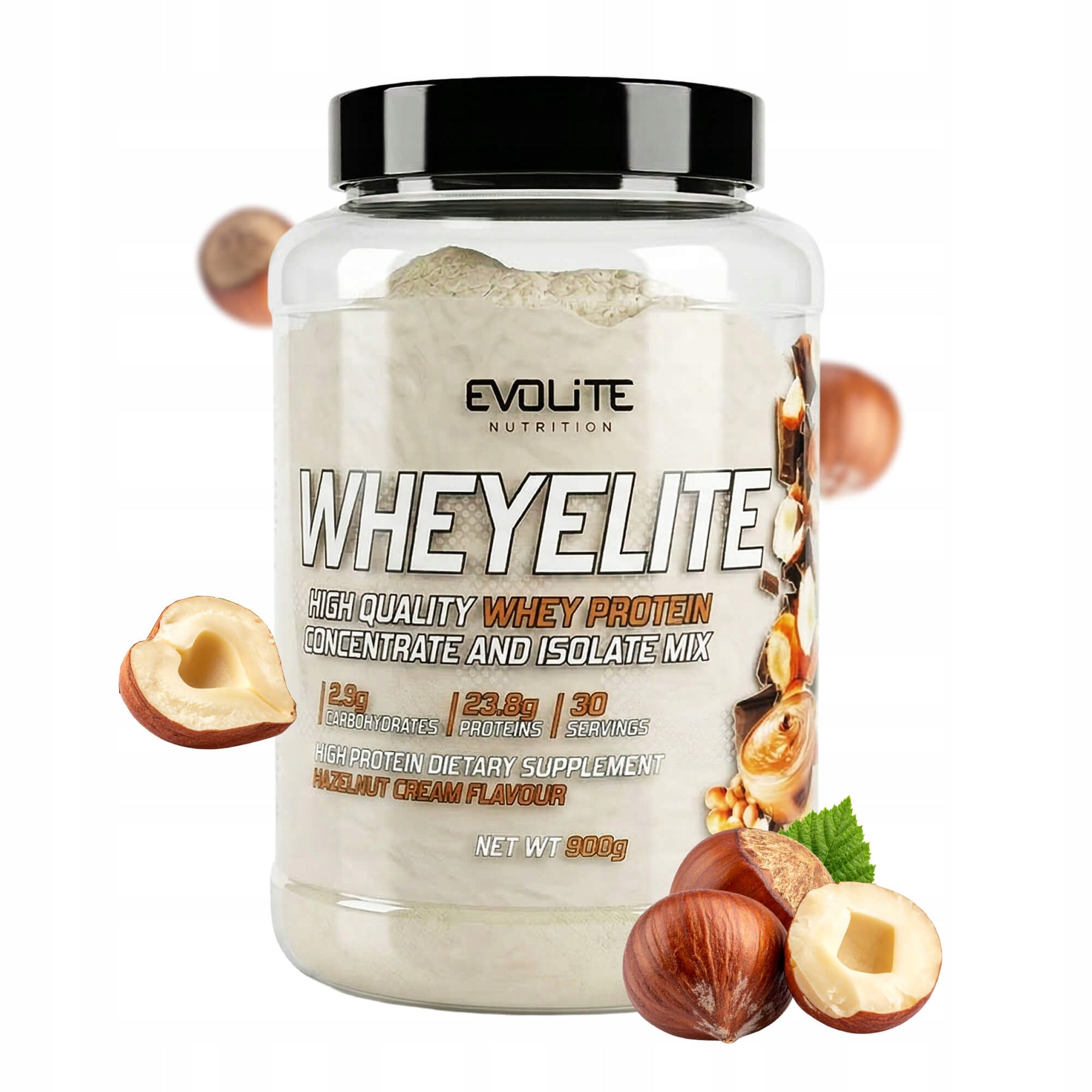 EVOLITE WHEYELITE 900g PROTEIN CONCENTRATE ISOLATE PROTEIN WPC80 WPI WHEY