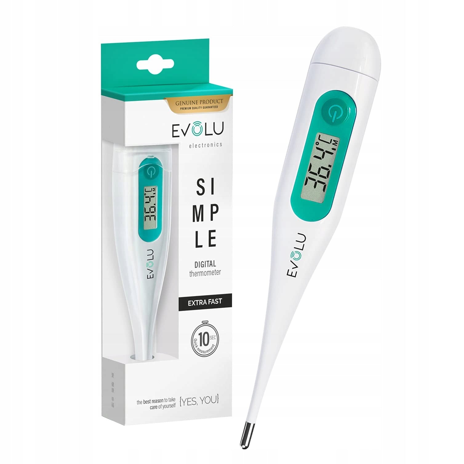 EVOLU WATERPROOF DIGITAL THERMOMETER