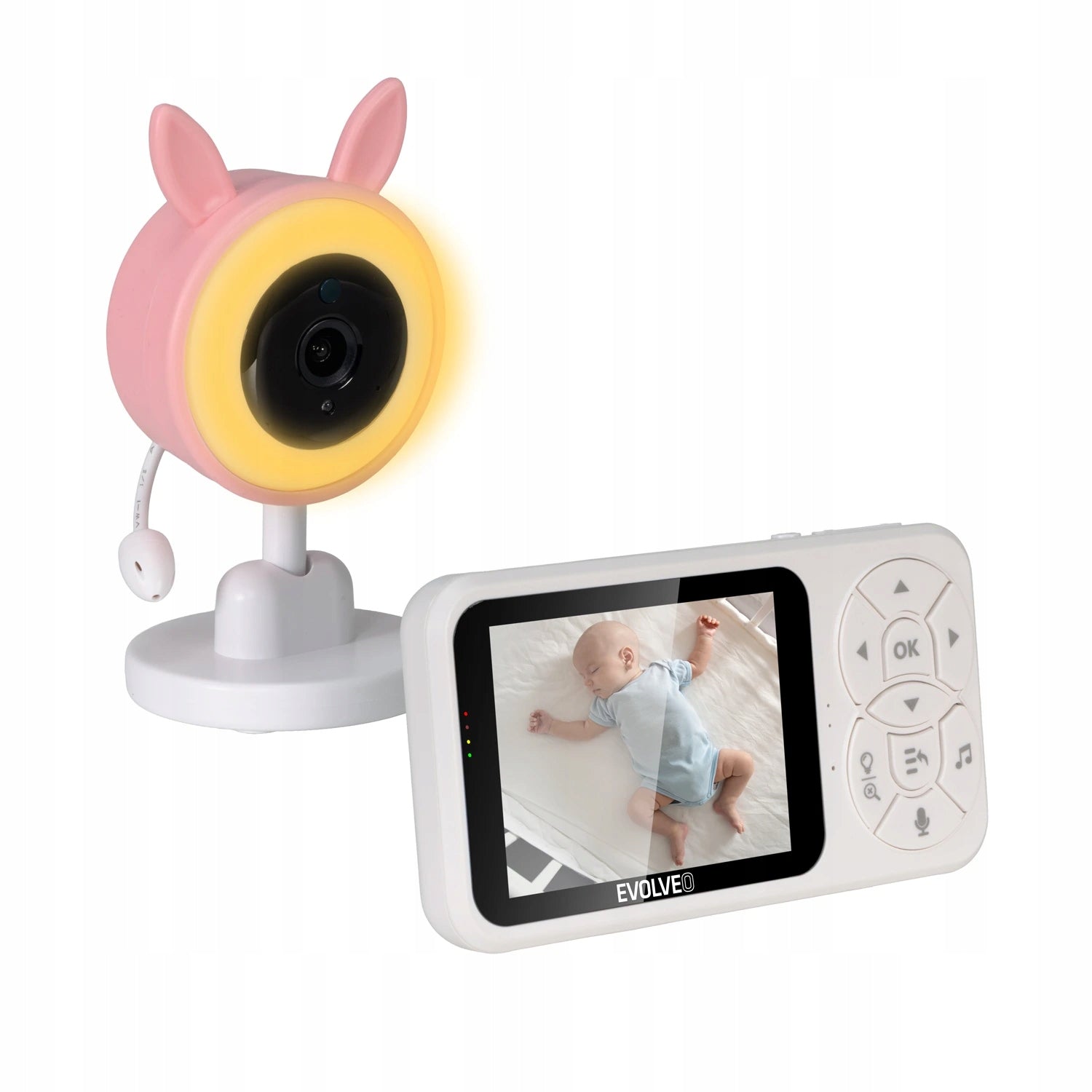 EVOLVEO Baby Monitor N35 - dětská chůvička s kamerou, VOX, teploměr Brand Evolveo